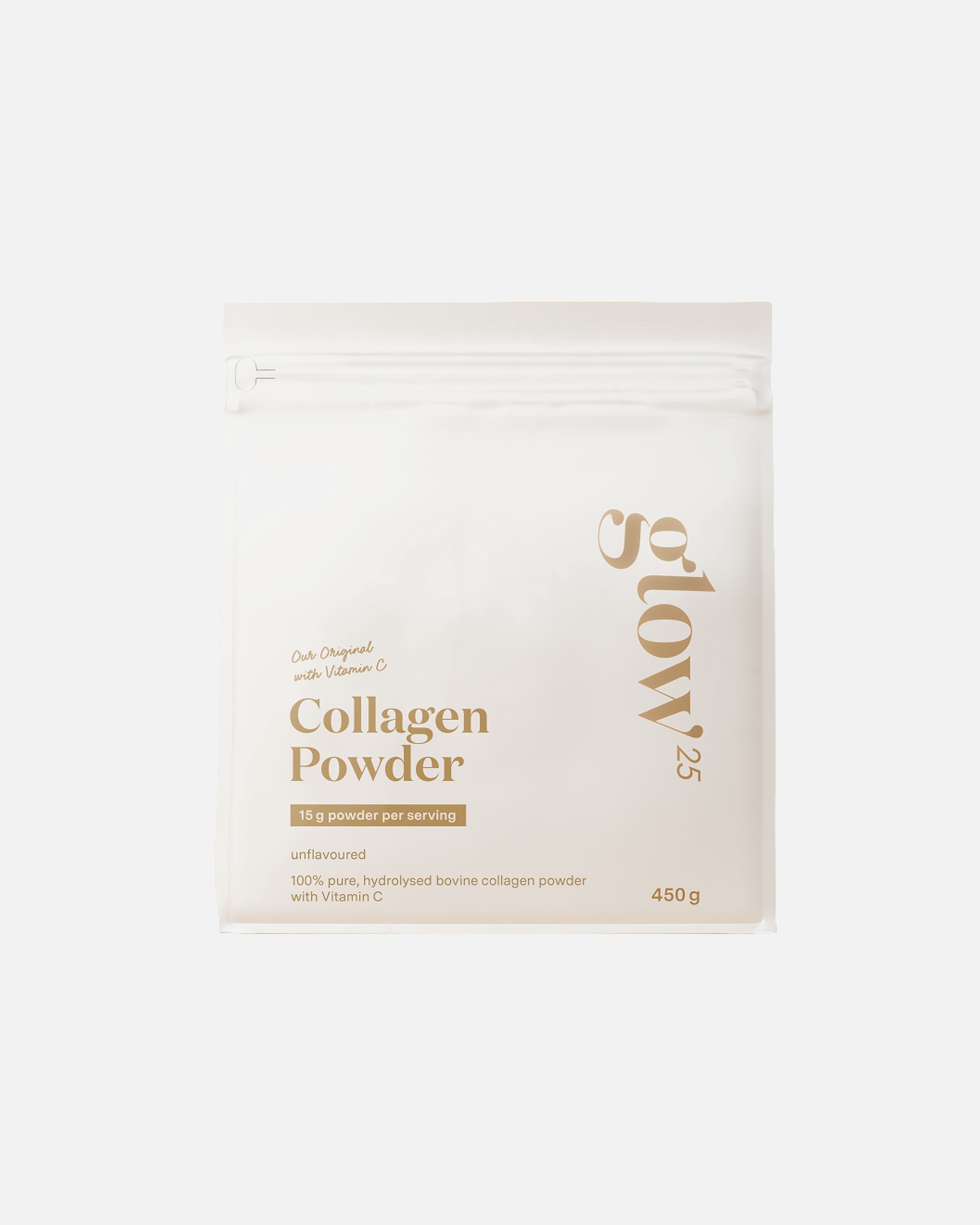 Complément alimentaire peau pour Unisexe Glow25 Collagen Hydrolysate with Vitamin C Peptides 1 and 3 450g
