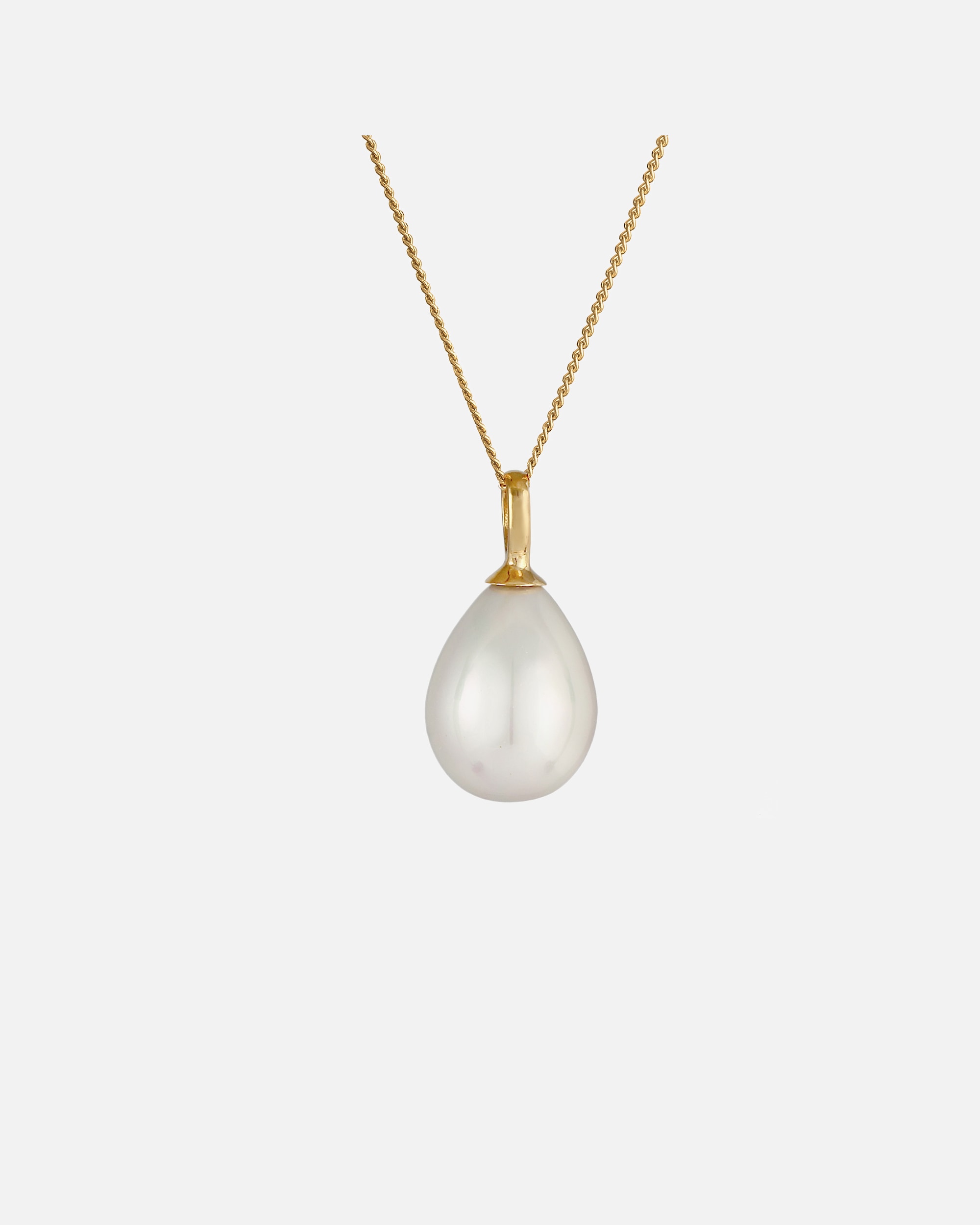 Collier pour Femme Nenalina Perle de coquillage classique en 925/1000 argent massif goldfarben