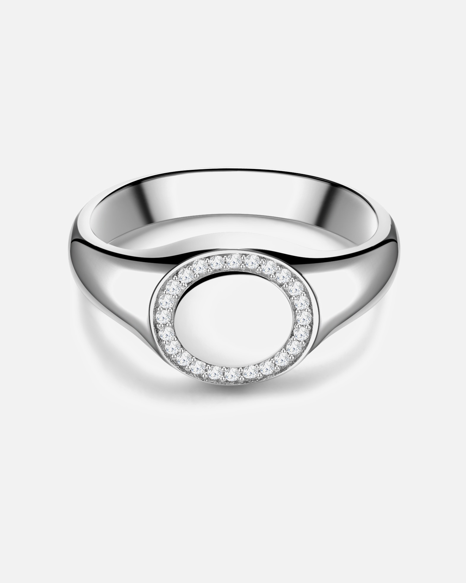 Bague pour Femme Glanzstücke München Bague en argent Argent sterling Oxyde de zirconium (CZ) en Argent 60