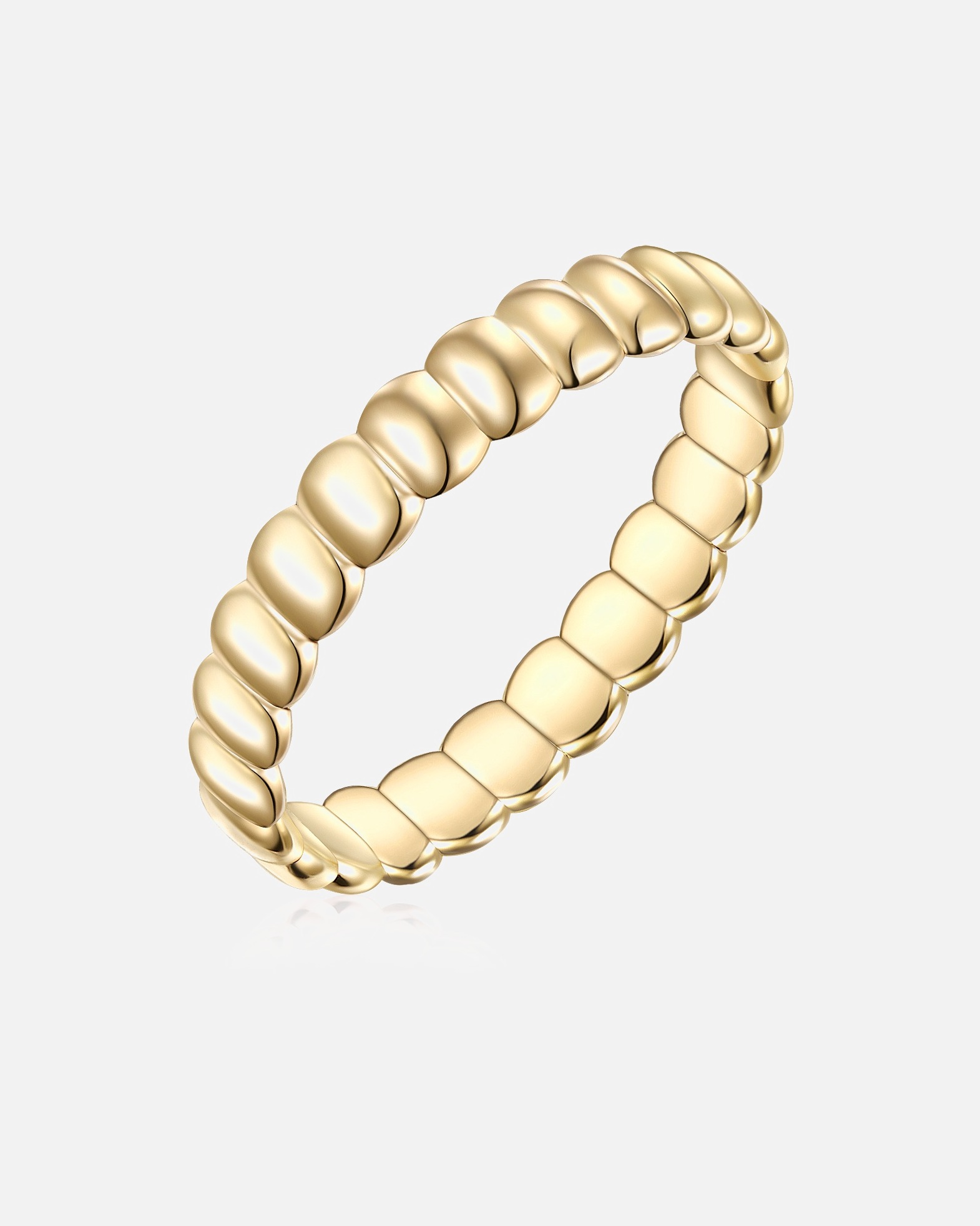 Bague pour Femme Glanzstücke München Bague en argent Argent sterling Oxyde de zirconium (CZ) en Or jaune 48