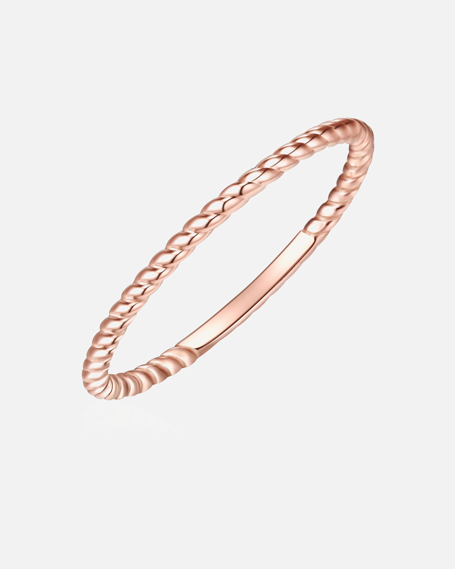 Bague pour Femme Glanzstücke München Bague en argent Argent sterling en Or rose 56