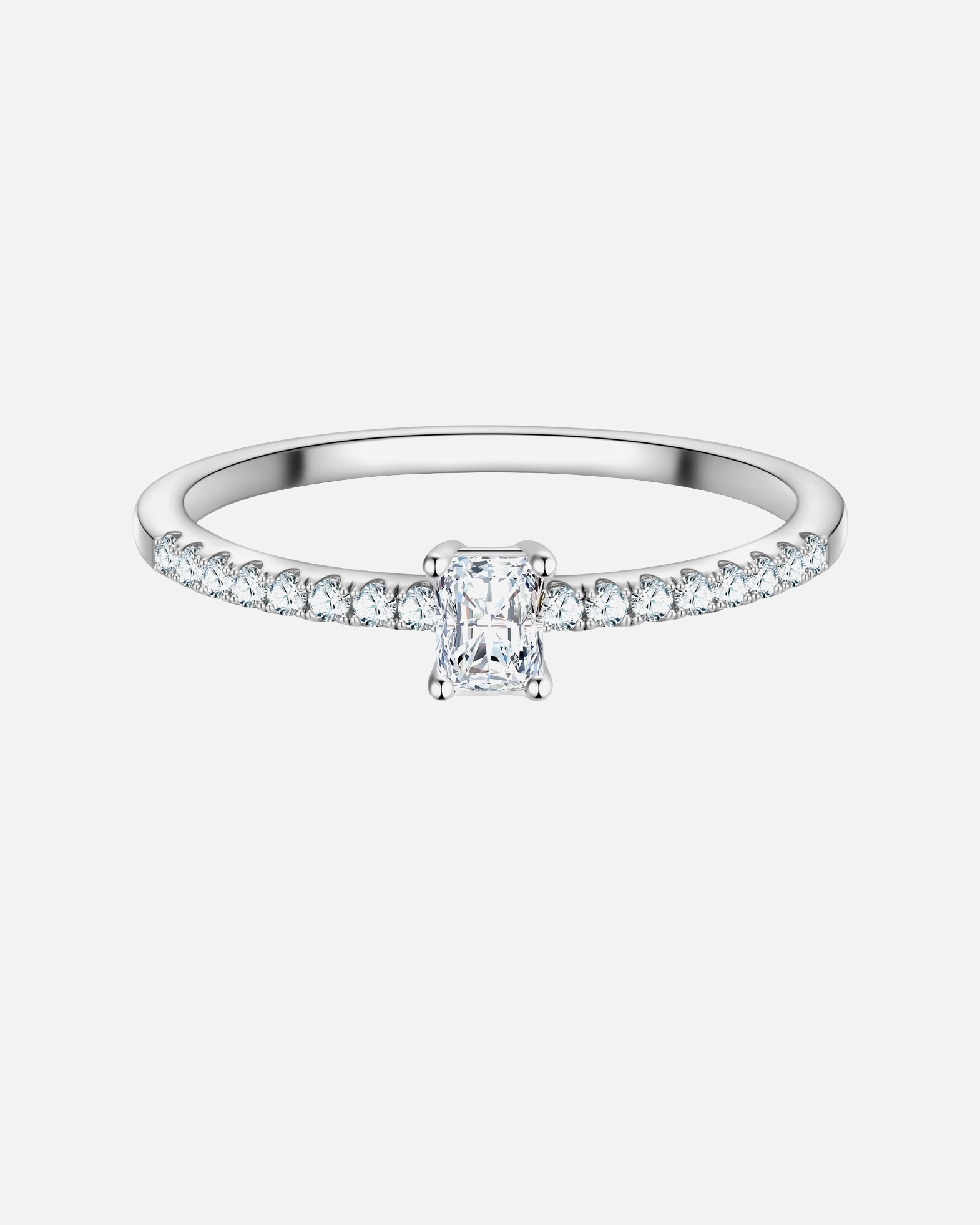 Bague pour Femme Bague en Argent Sterling en argent avec Zirconium 58