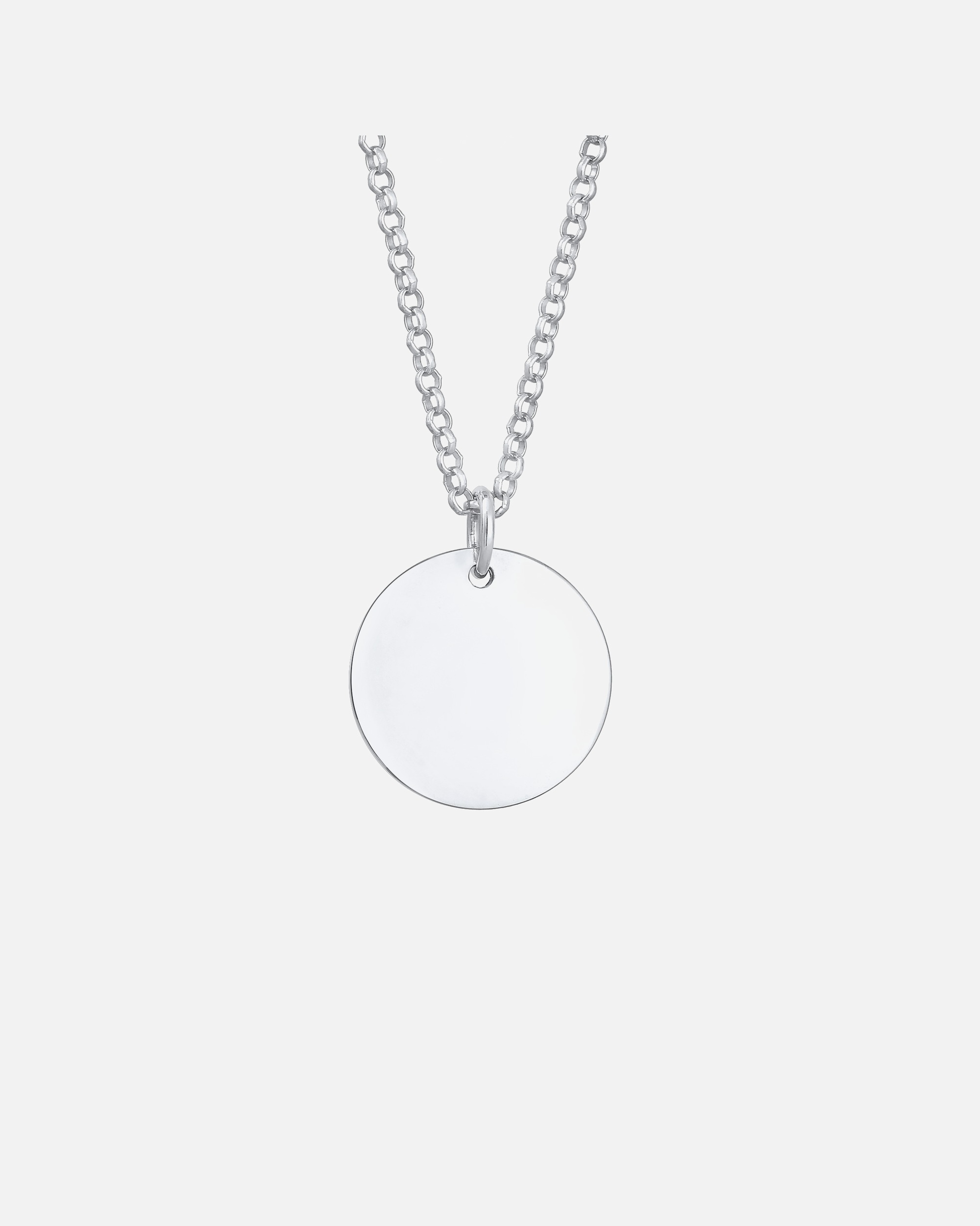 Collier pour Femme Elli Pendentif de base rond en argent 925 sterling pour femme silberfarben