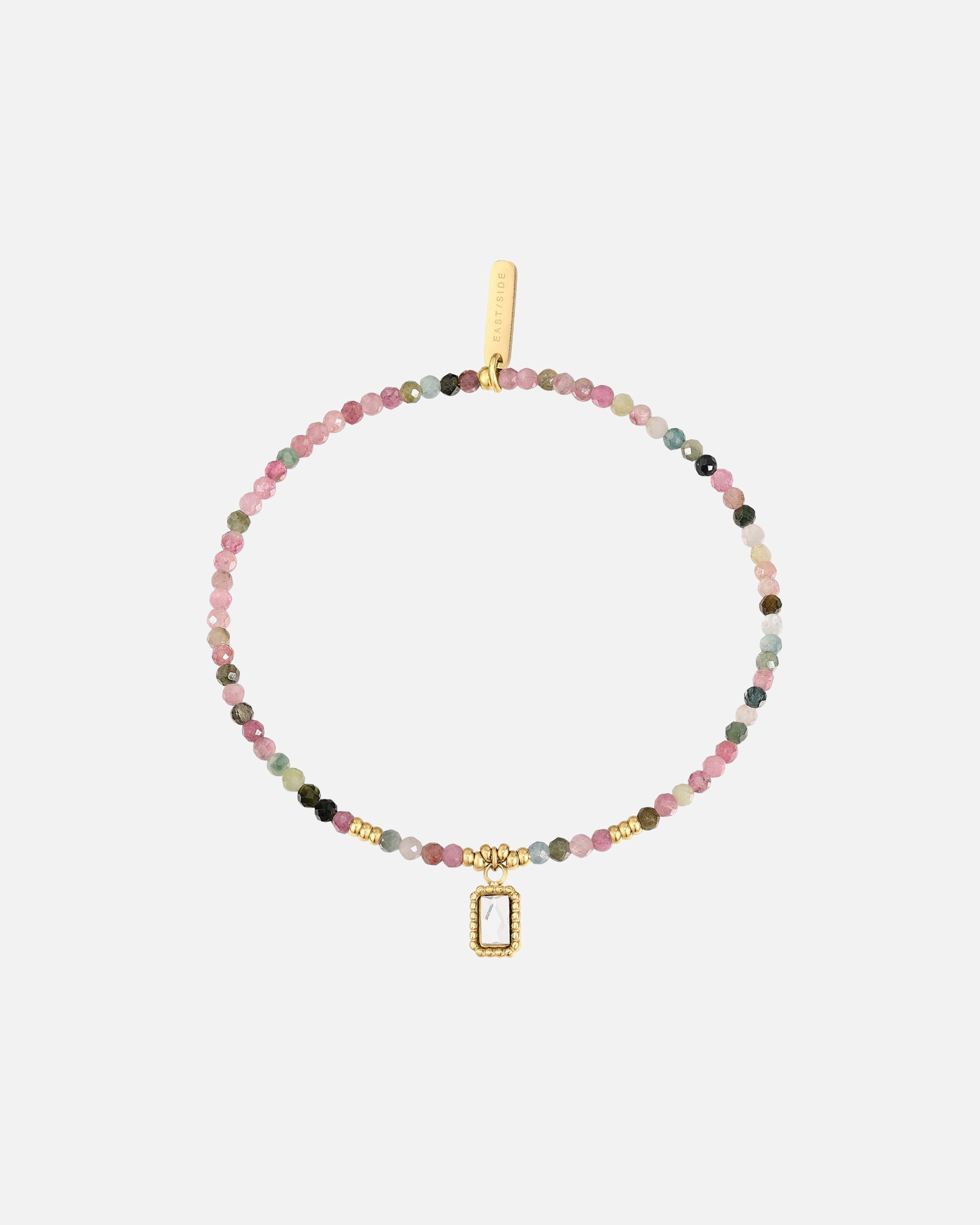 Bracelet pour Femme Eastside Bracelet en Acier inoxydable en Or jaune réglable en continu