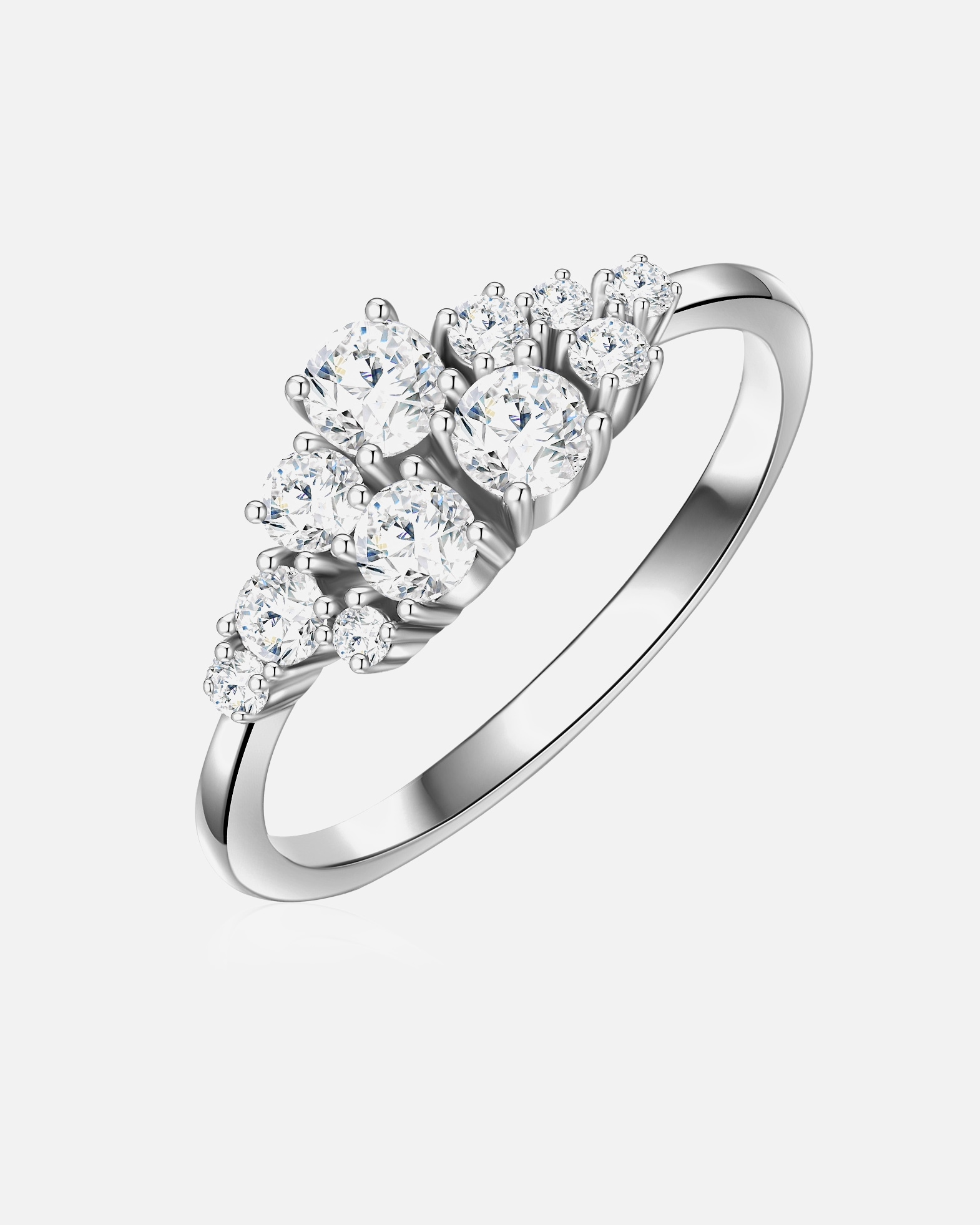 Bague pour Femme Glanzstücke München Bague en argent Argent sterling Oxyde de zirconium (CZ) en Argent 48