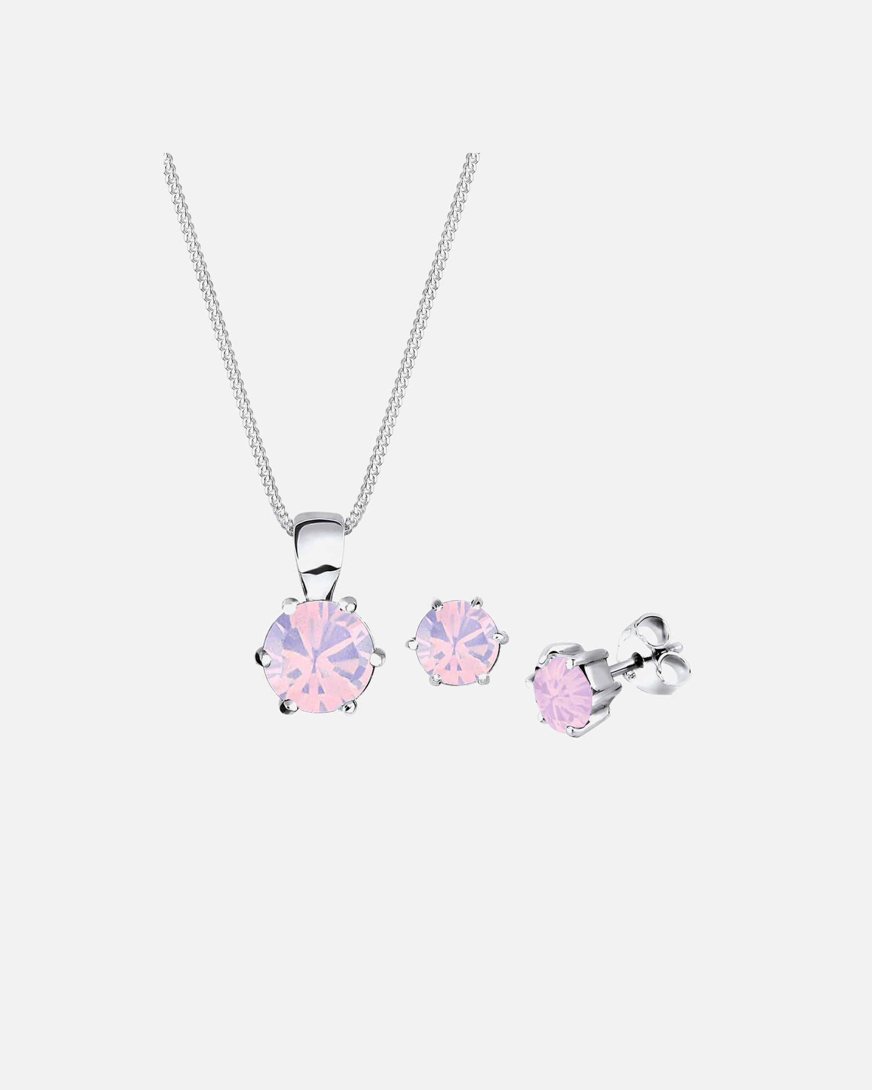 Bijoux pour Femme Elli Cristal basique Argent 925 Rosé