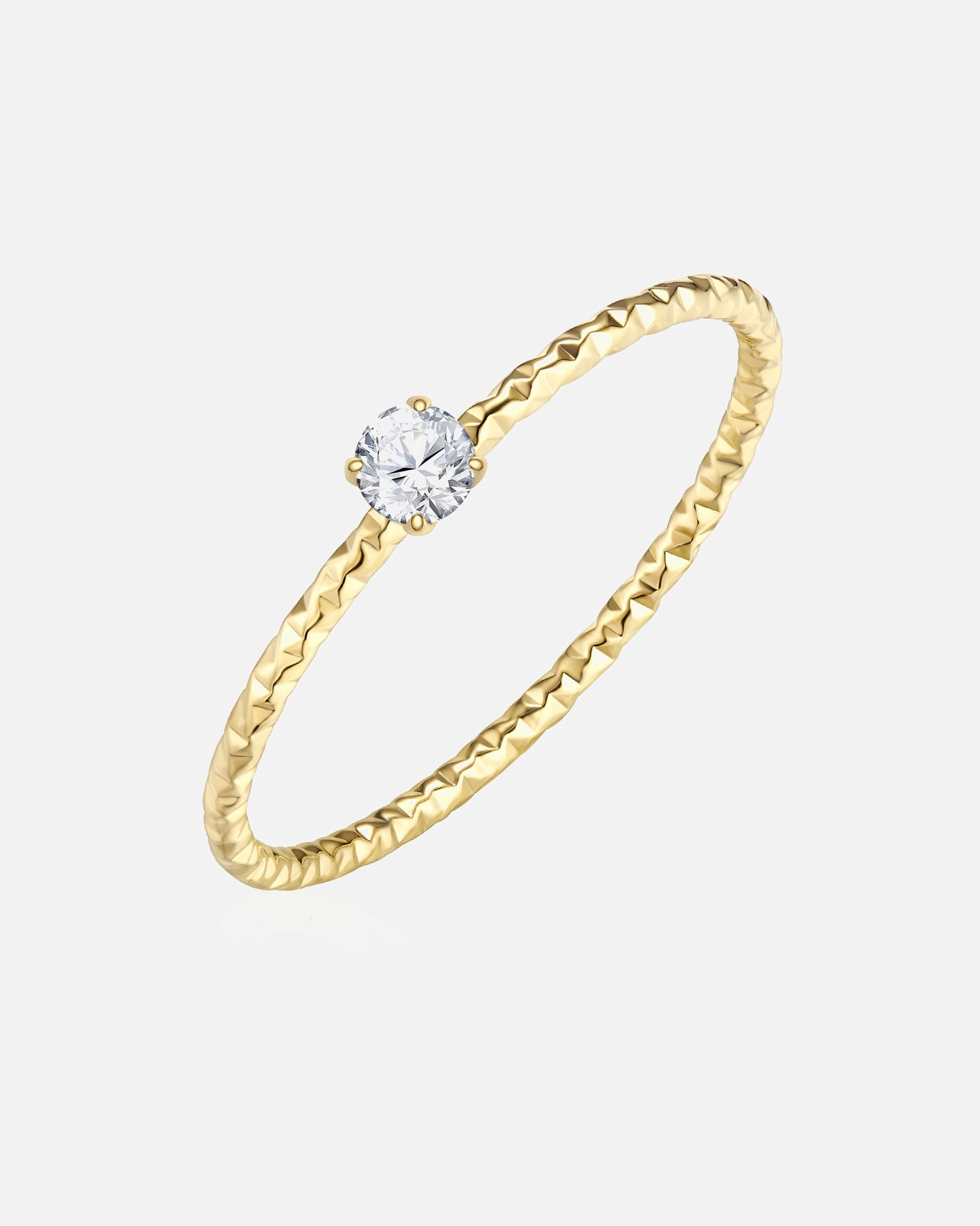 Bague pour Femme Eastside Bague en Acier inoxydable en Or jaune 54