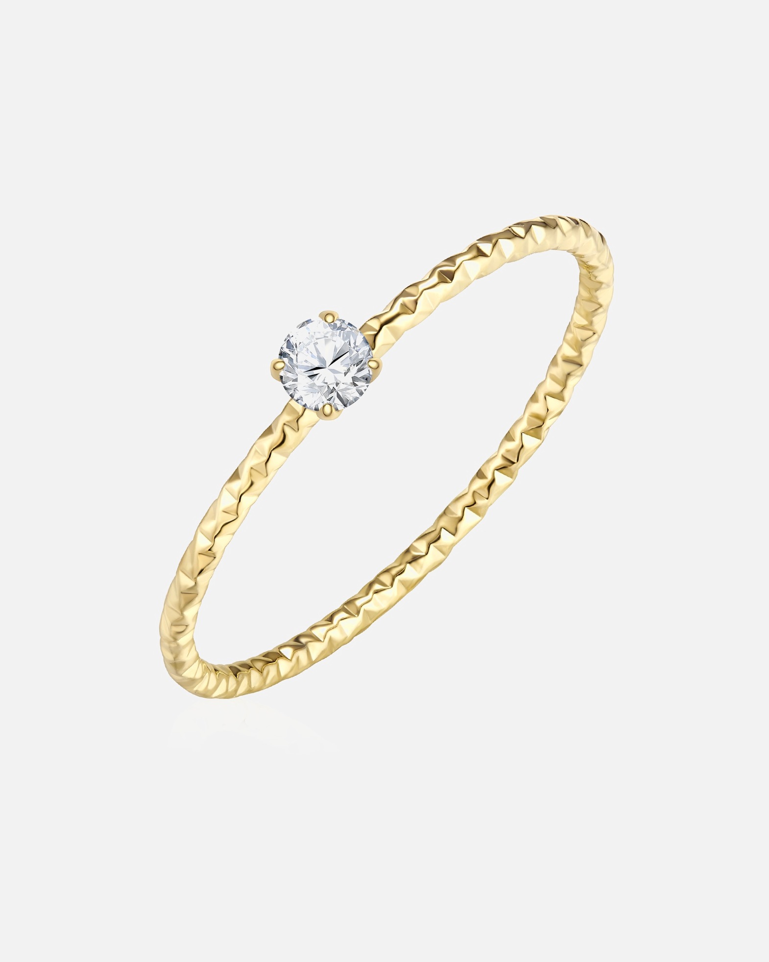 Bague pour Femme Eastside Bague en Acier inoxydable en Or jaune 52