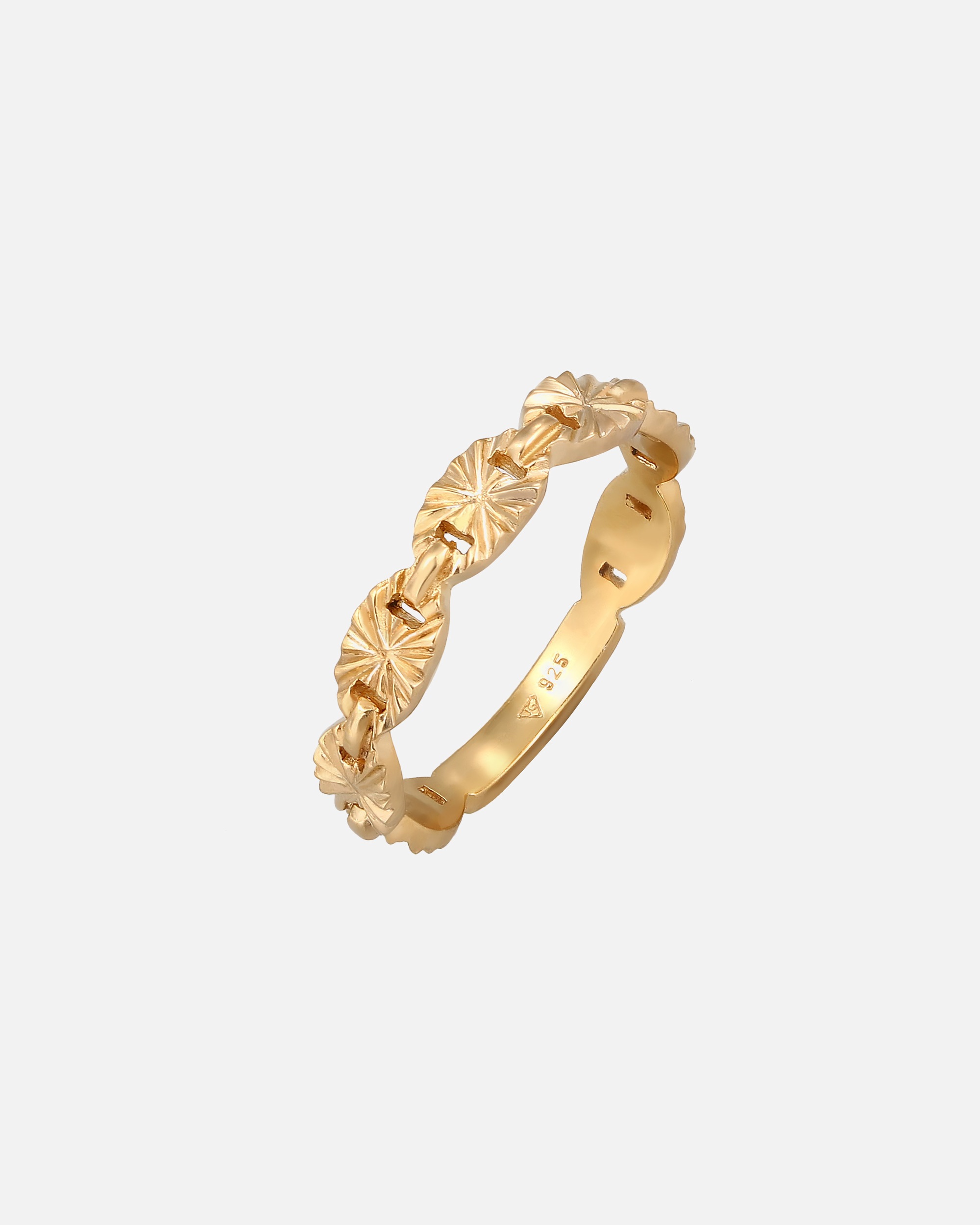 Bague pour Femme Elli Bague plaquette Étoile look Argent 925 54