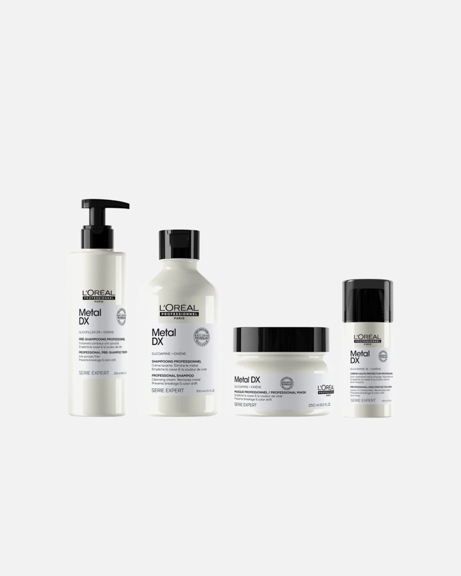 Coffret soin cheveux pour Femme L´Oréal Professionnel Paris Metal DX Pre-Shampoo lot de 4 crème 1 pièce