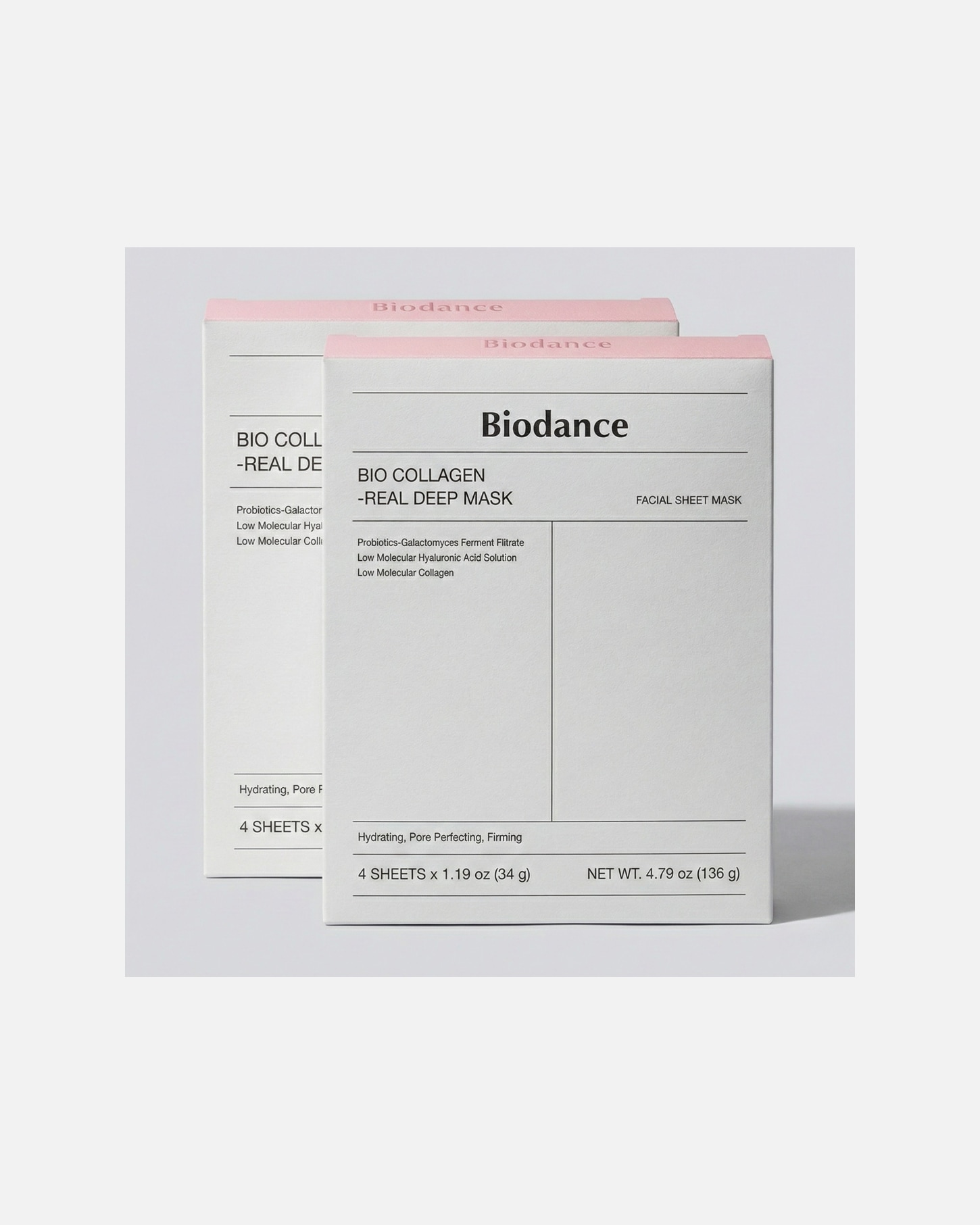 Coffret soin visage pour Unisexe Bio Collagen-Real Deep Mask 4er Pack X2 1 Set