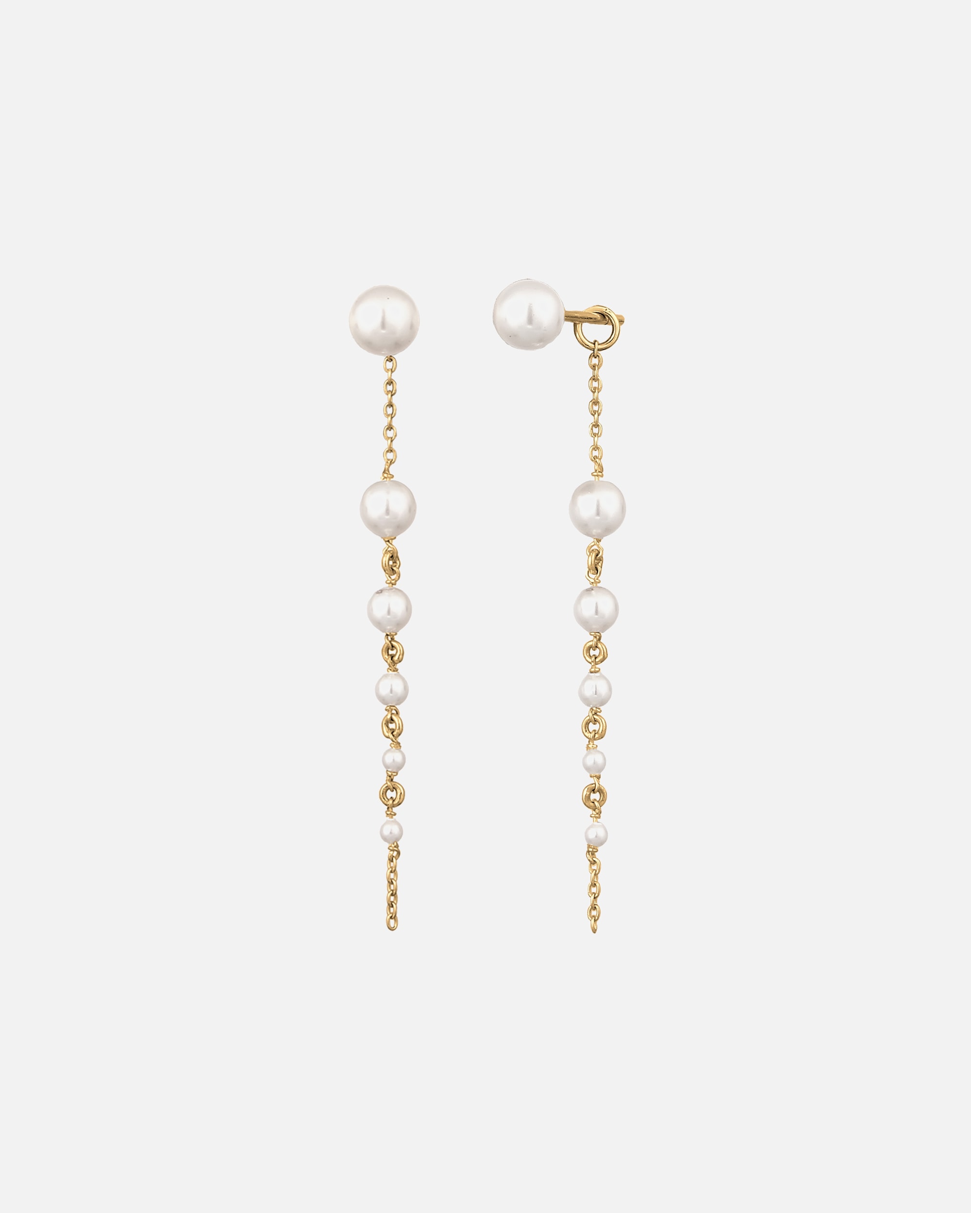 Boucles d'oreilles pour Femme Elli Boucles d'Oreilles Longues 925 Sterling Silver, avec Perles de Swarovski® goldfarben