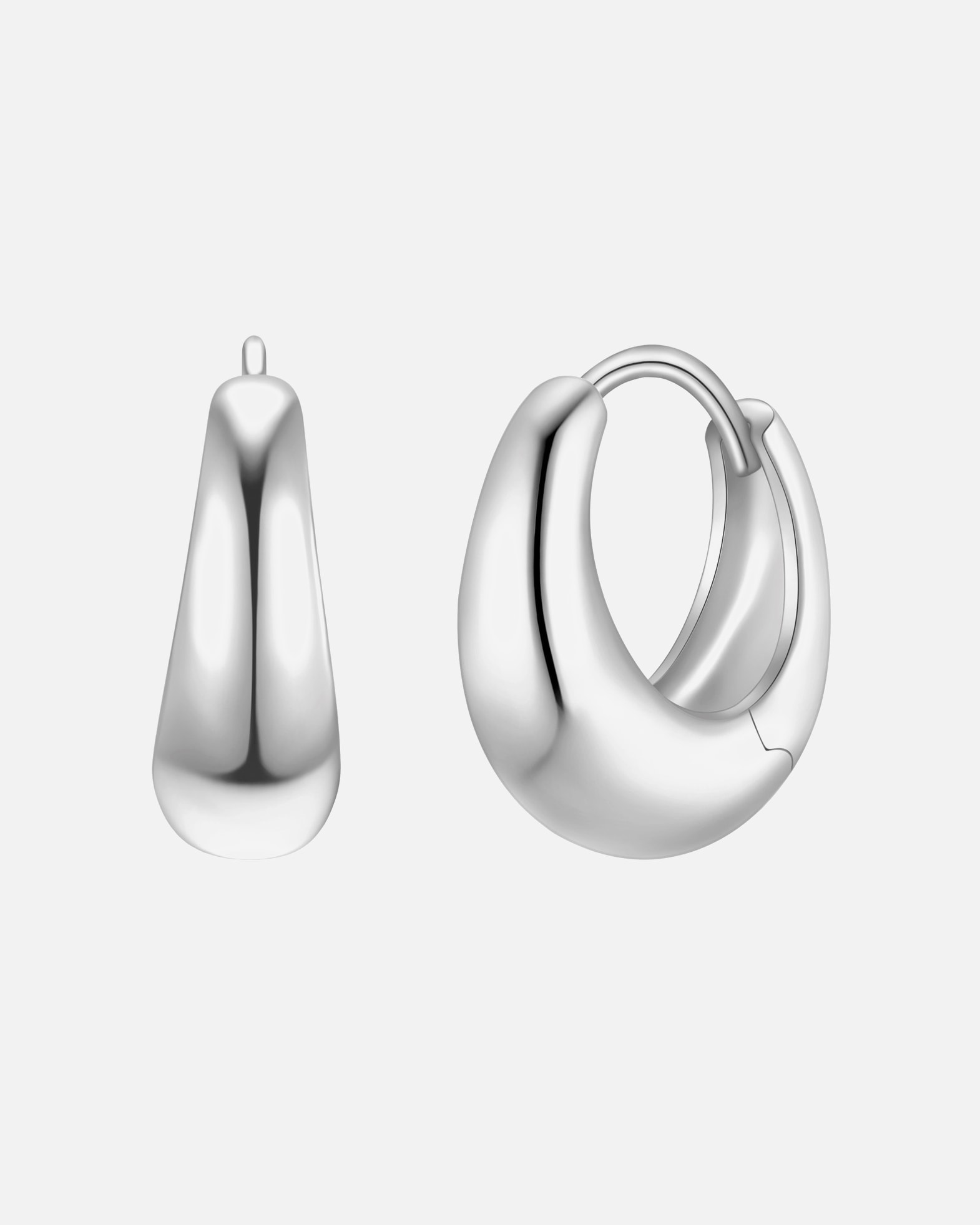 Créoles pour Femme Glanzstücke München Créoles en argent sterling en argent 15,3 mm