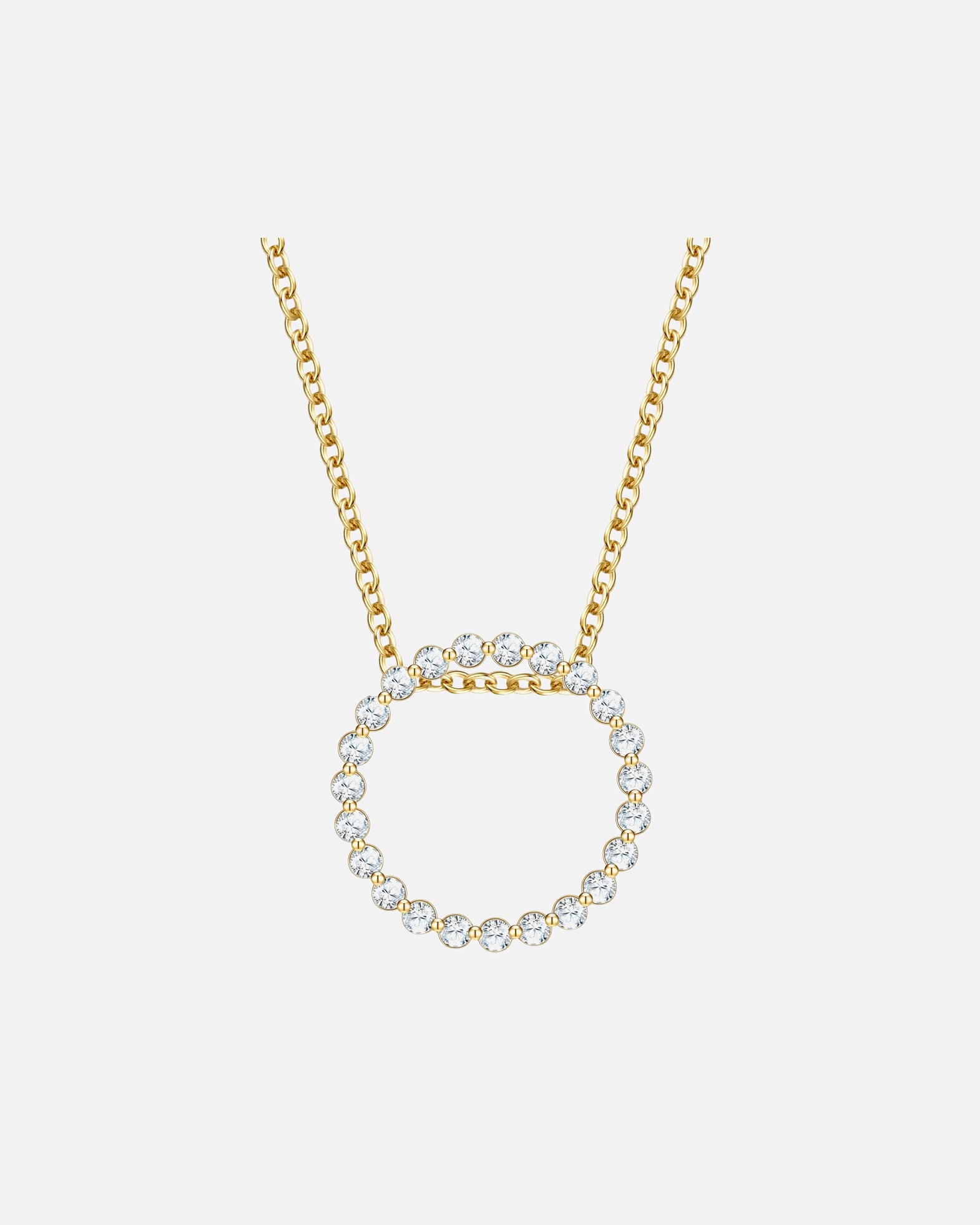 Collier pour Femme Glanzstücke München Chaîne en Argent sterling en Or jaune 40,0 cm Basiskette + 5,0 cm Verlängerung