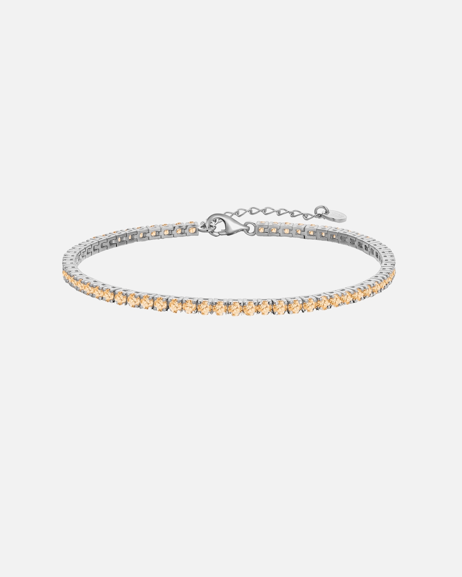 Bracelet pour Femme Glanzstücke München Bracelet en argent sterling en argent avec zirconium Longueur de base 17,0 + rallonge 3,0 cm