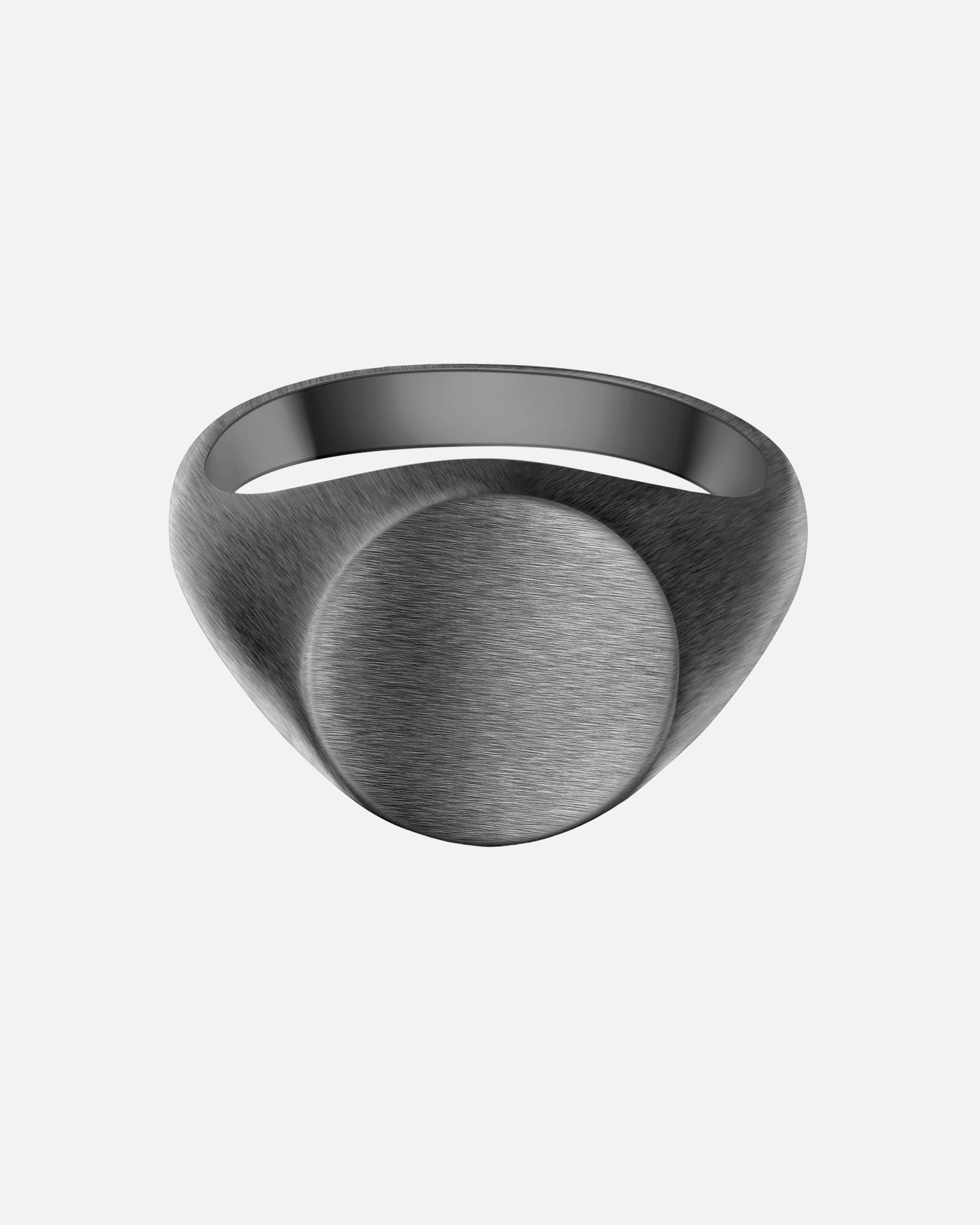 Bague pour Homme True Rebels Bague en Acier Inoxydable en gunmetal 68