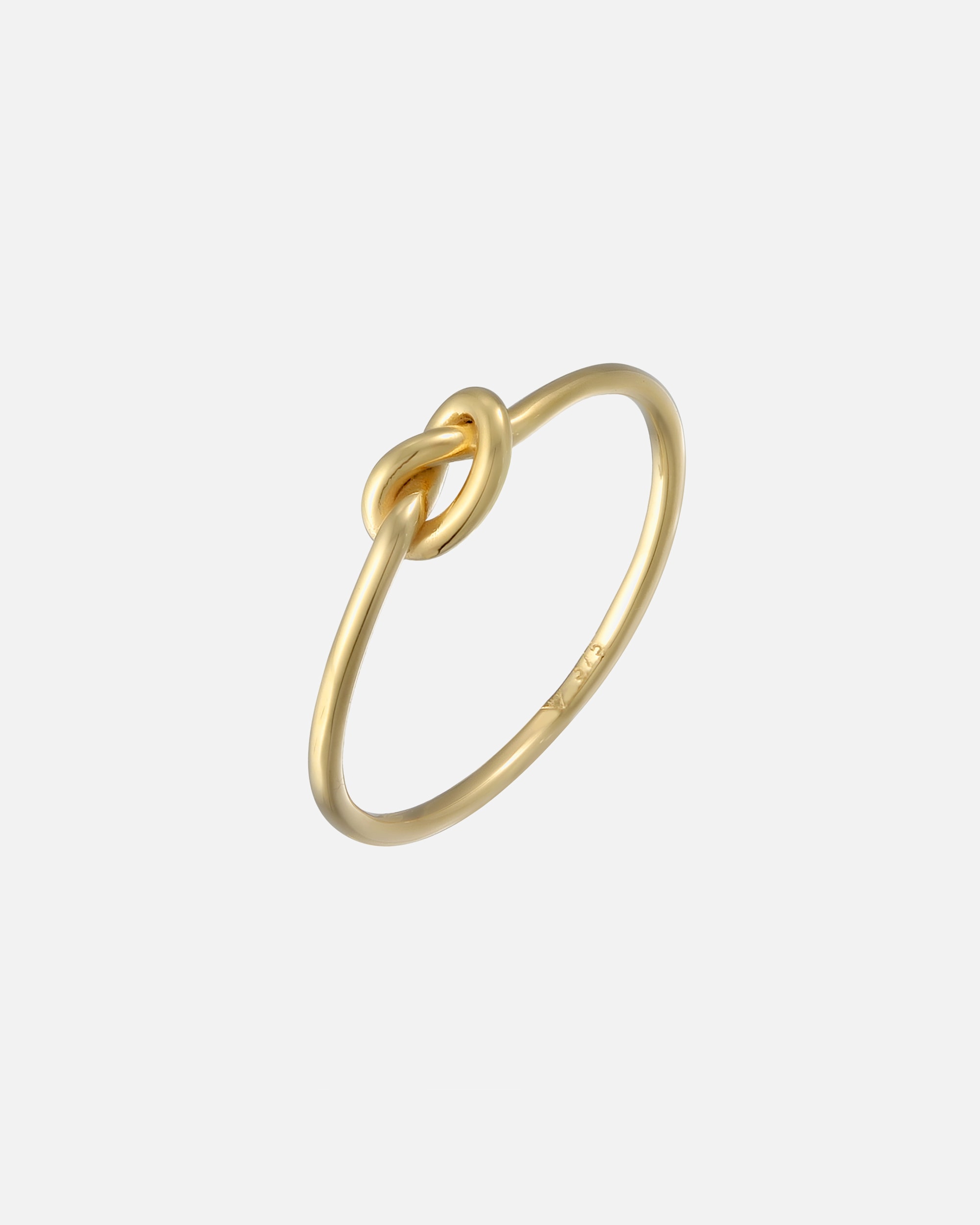 Bague pour Femme Elli PREMIUM Noeuds Dames Geo Minimal en or Jaune 375 52