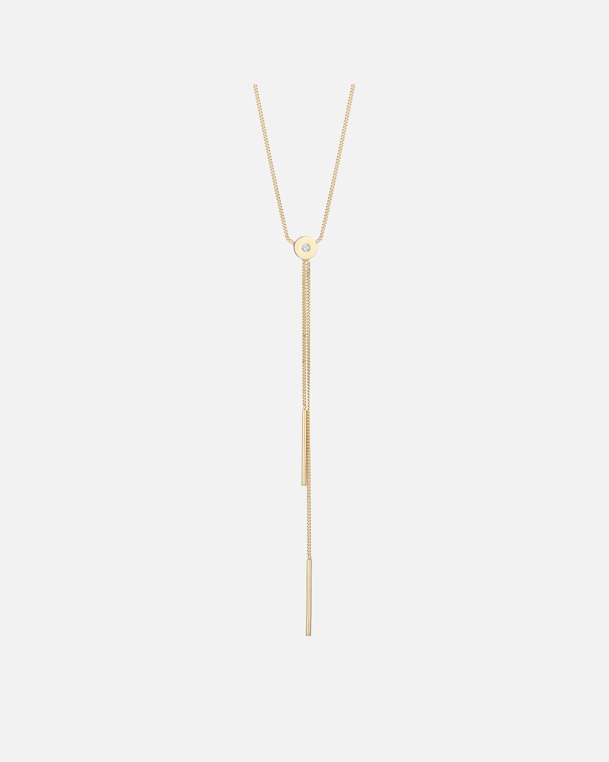 Collier pour Femme Elli Collier-Y Cercle Cristaux de verre Blanc 925 Sterling Silver goldfarben