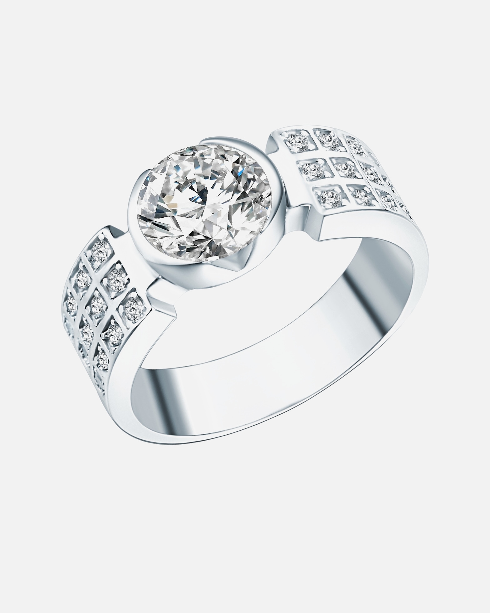 Bague pour Femme Rafaela Donata Bague en argent Argent sterling Oxyde de zirconium (CZ) en Argent 60