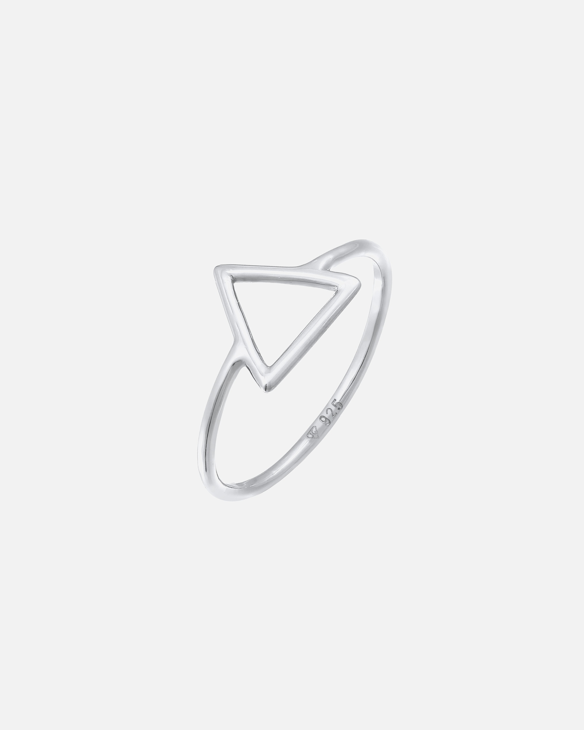 Bague pour Femme Elli Femmes Triangle Géo Tendance Filigrane en Argent Sterling 925 56