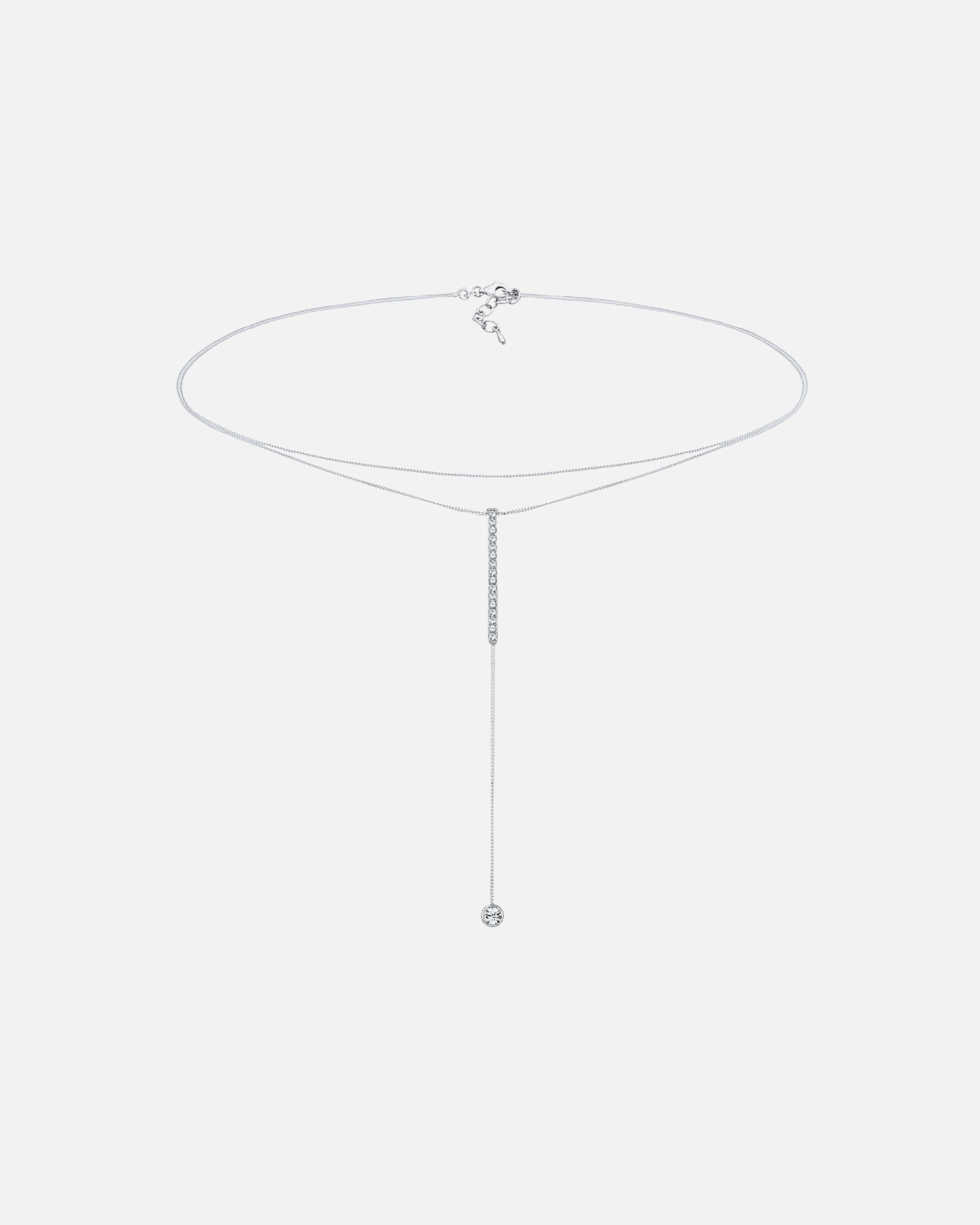 Collier pour Femme Elli Femmes chaîne en Y solitaire avec cristaux en argent sterling 925 38