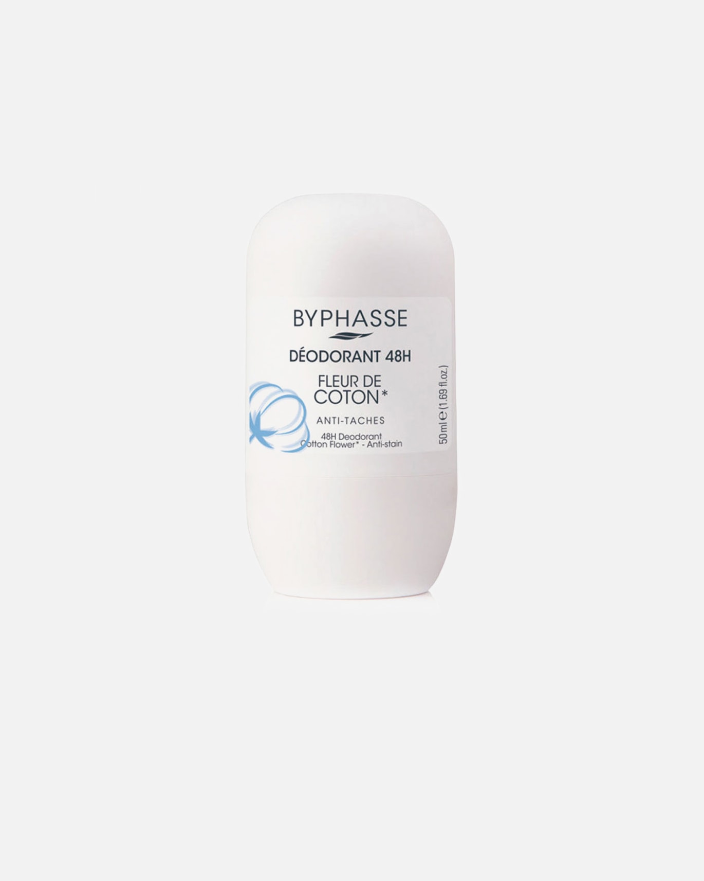 Déodorant pour Femme Byphasse DEODORANT 24H fleur de coton (roll-on) 50 ml