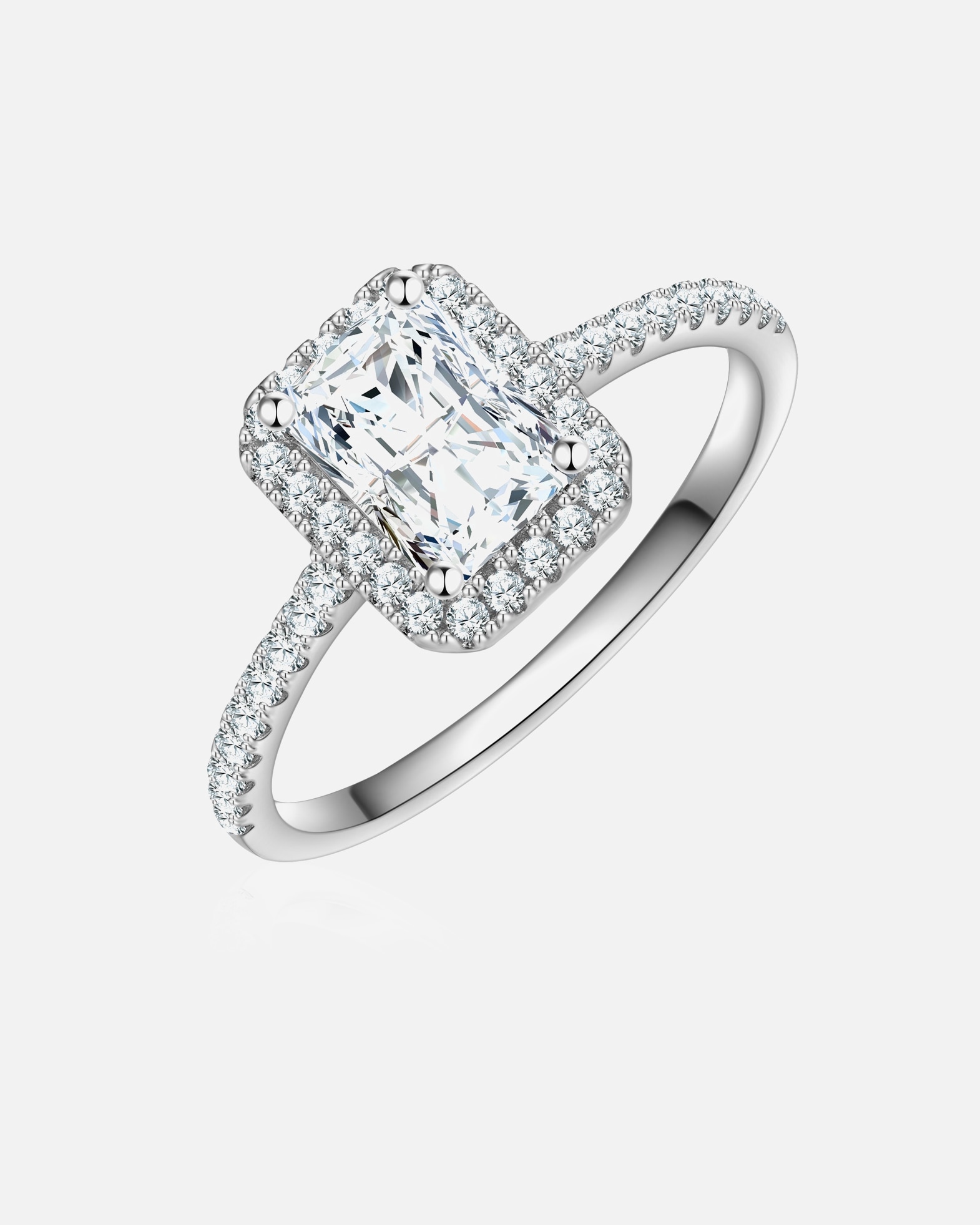 Bague pour Femme Trilani Bague en Argent Sterling en argent avec Zirconium 56