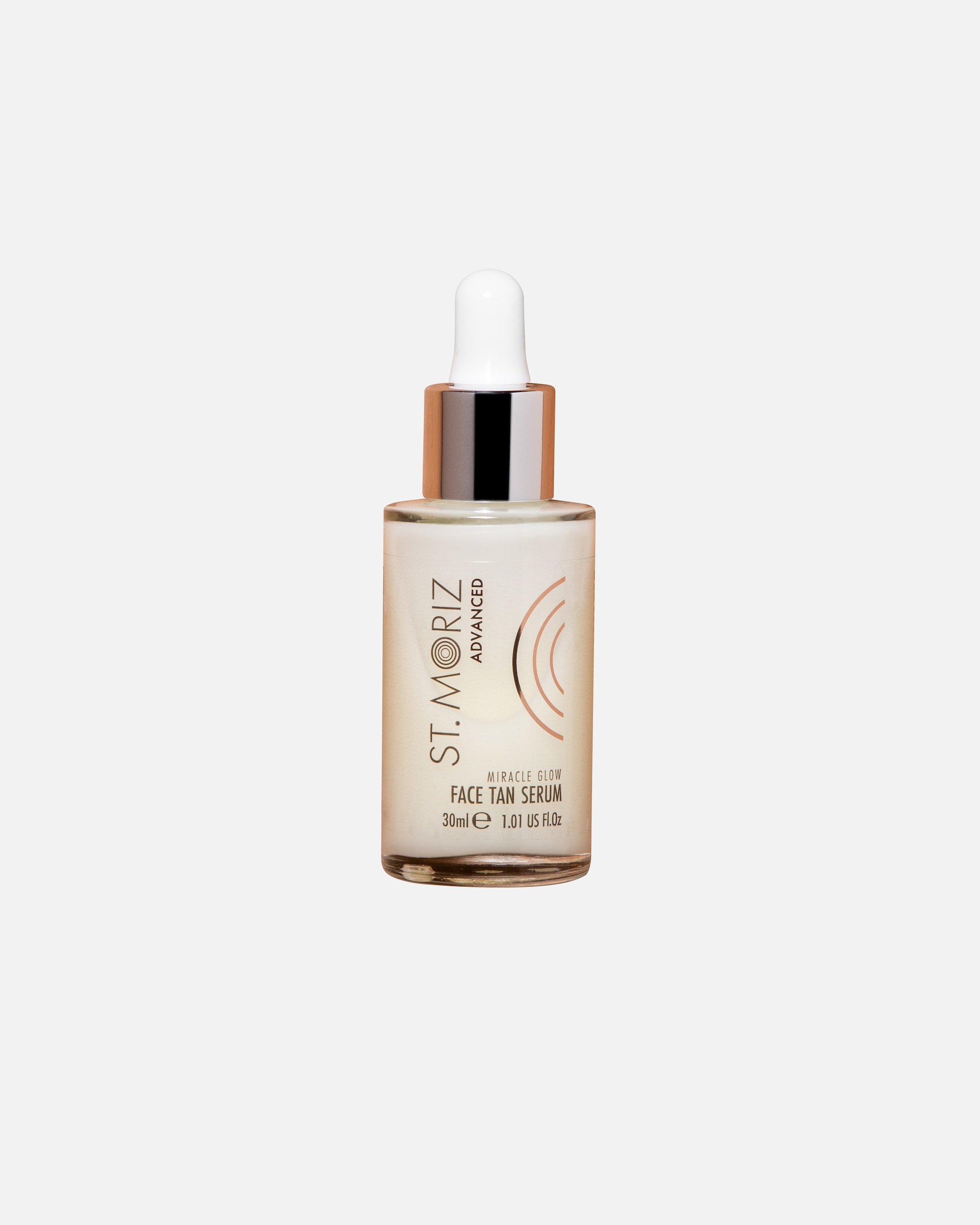 Auto-bronzant pour Unisexe St. Moriz Advanced Miracle Glow Sérum bronzant pour le visage avec Q10 30ml
