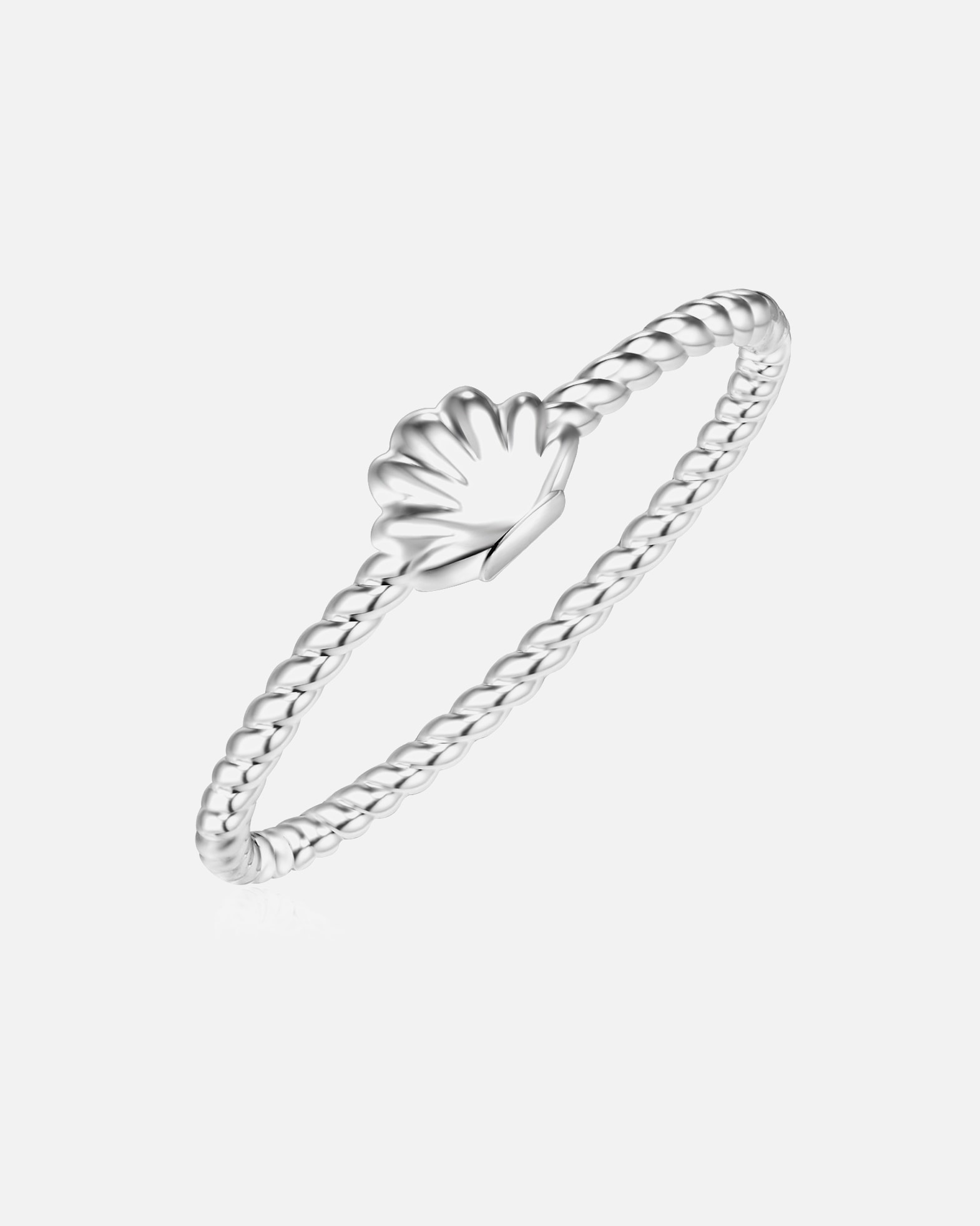 Bague pour Femme Glanzstücke München Bague en argent Coquillage Argent sterling en Argent 60