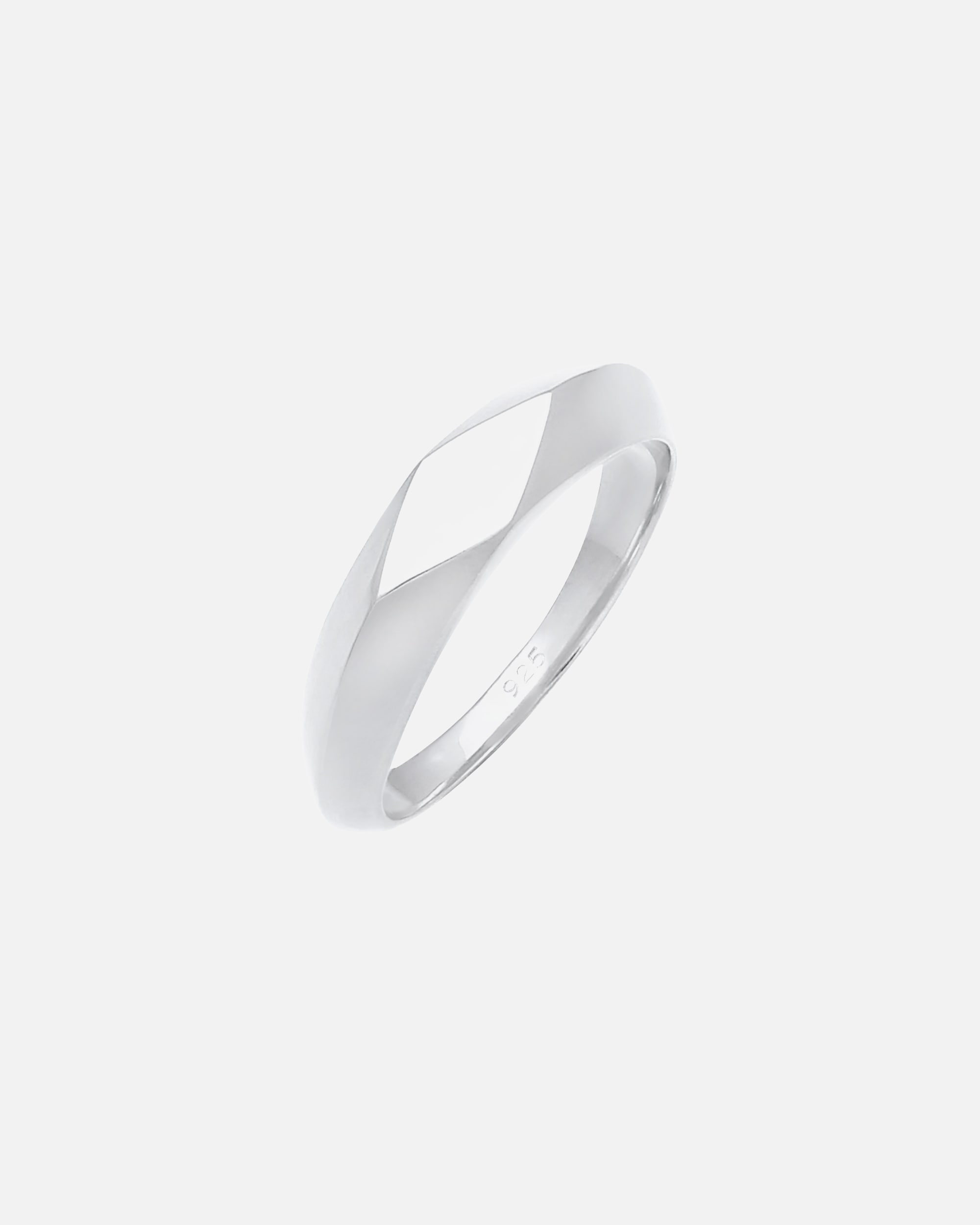 Bague pour Femme Elli Anneau Sceau Pinky Anneau Losange Géo Look 925 Argent 46