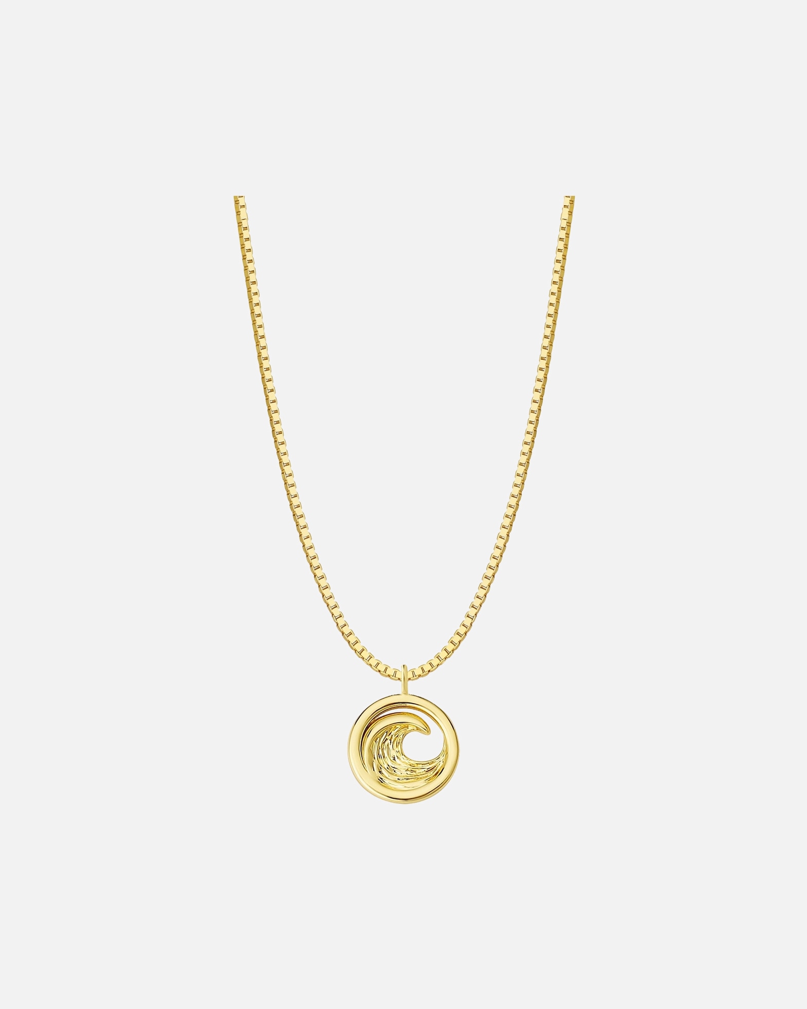 Collier pour Femme Glanzstücke München Collier Vague en Argent Sterling en or jaune 40,0 cm Basiskette + 5,0 cm Verlängerung