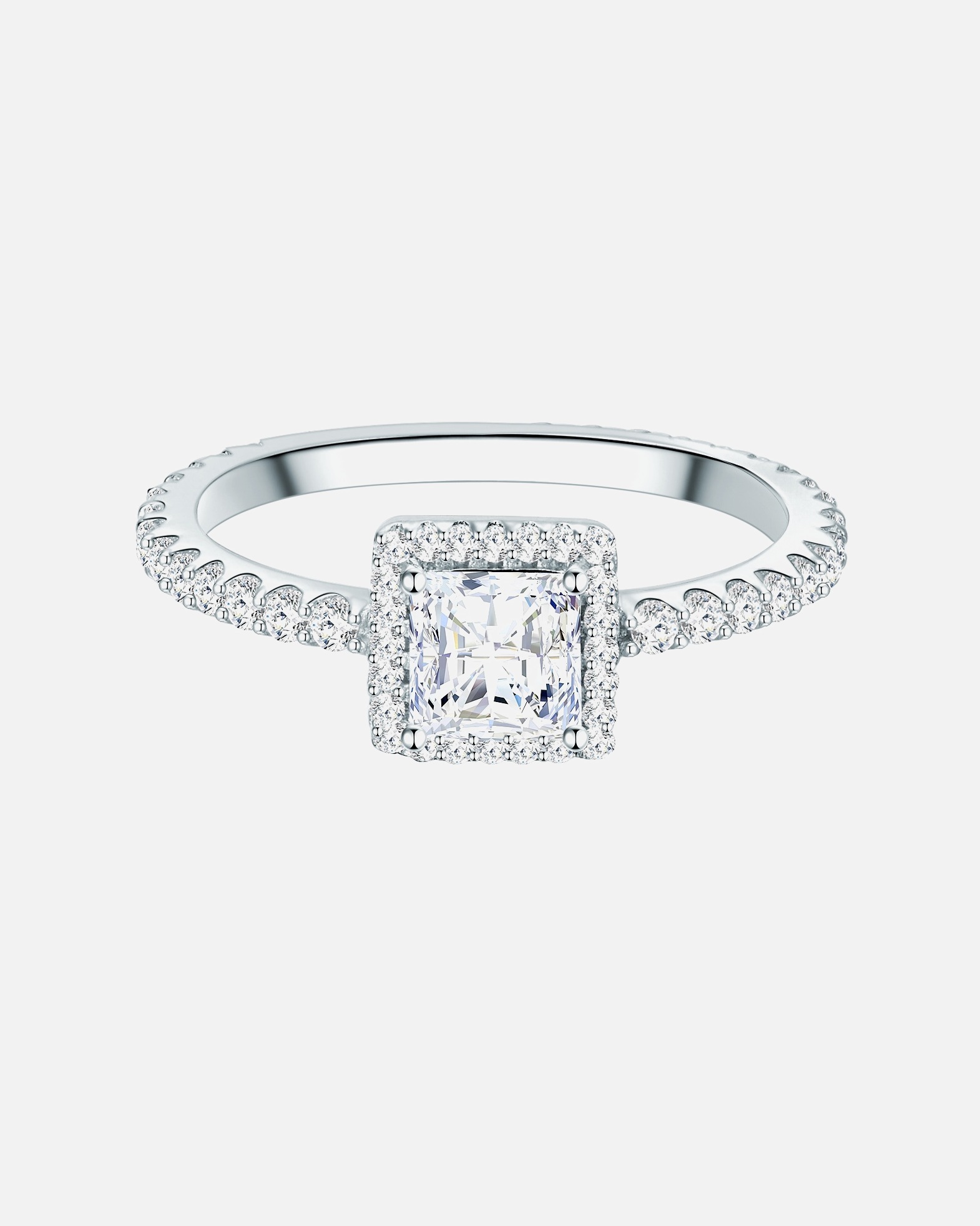 Bague pour Femme Bague en argent Argent sterling Oxyde de zirconium (CZ) en Argent 52