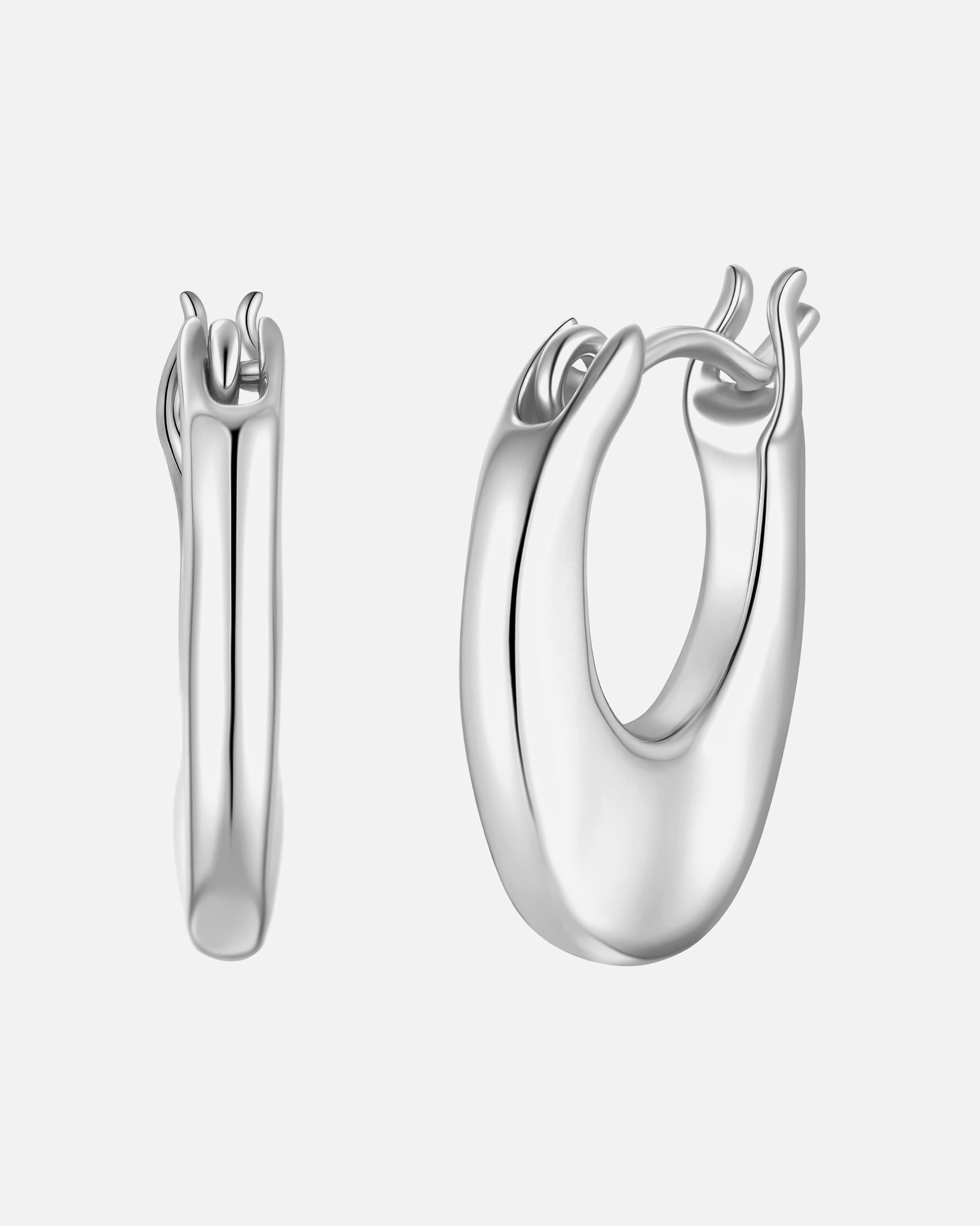 Créoles pour Femme Glanzstücke München Créoles en argent sterling en argent 14,7 mm