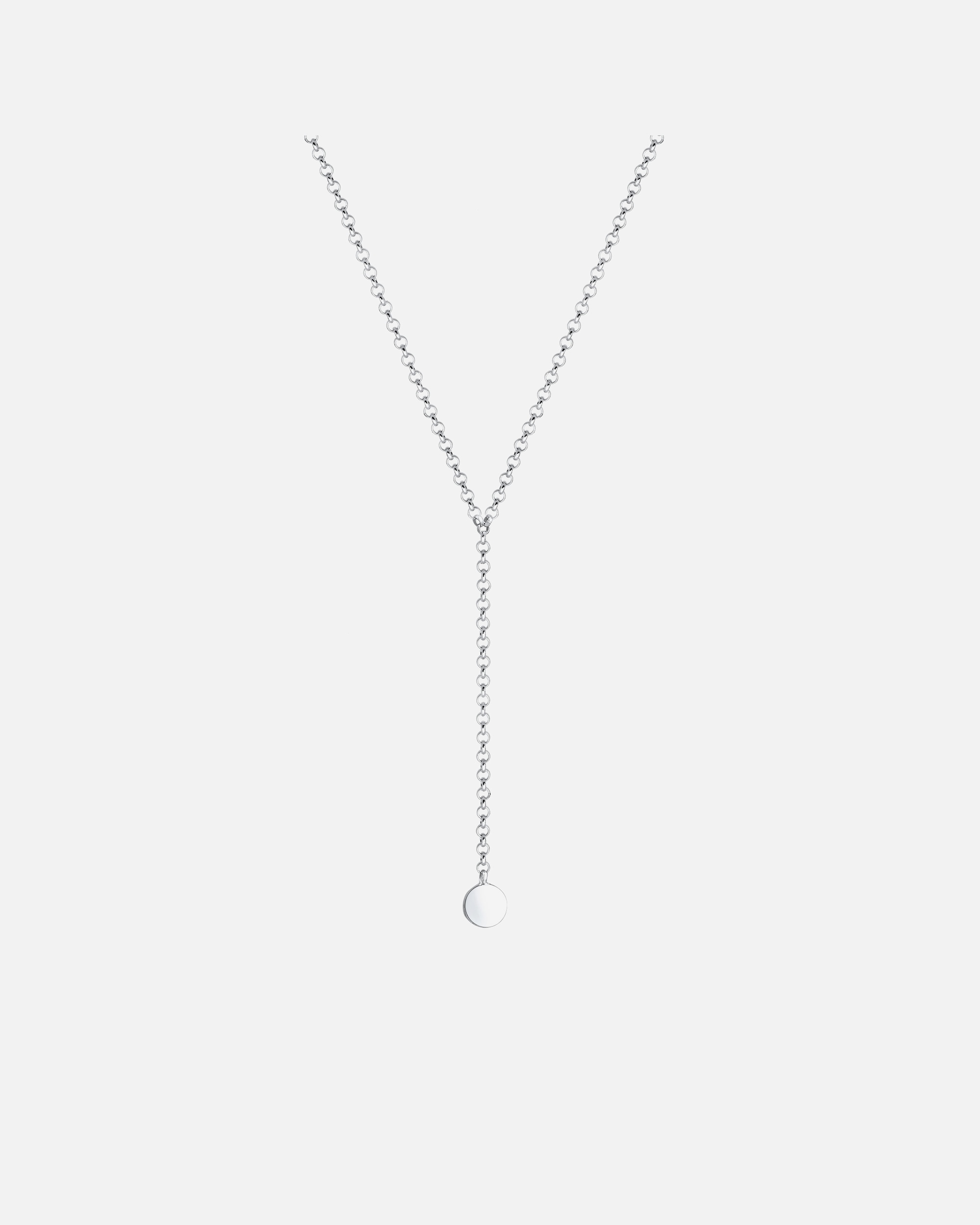 Collier pour Femme Elli Femmes Choker Chaîne en Y Plaquette Géo Argent Sterling 925 silberfarben