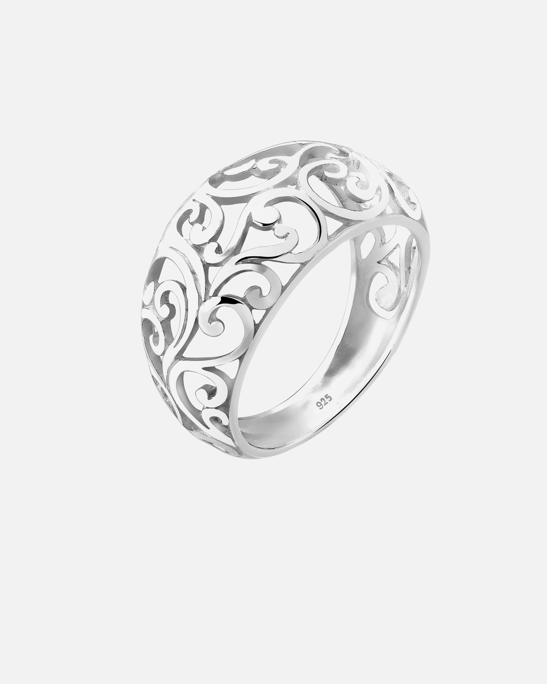 Bague pour Femme Elli Ornament Floral Emaille 925er Sterling Silber 52