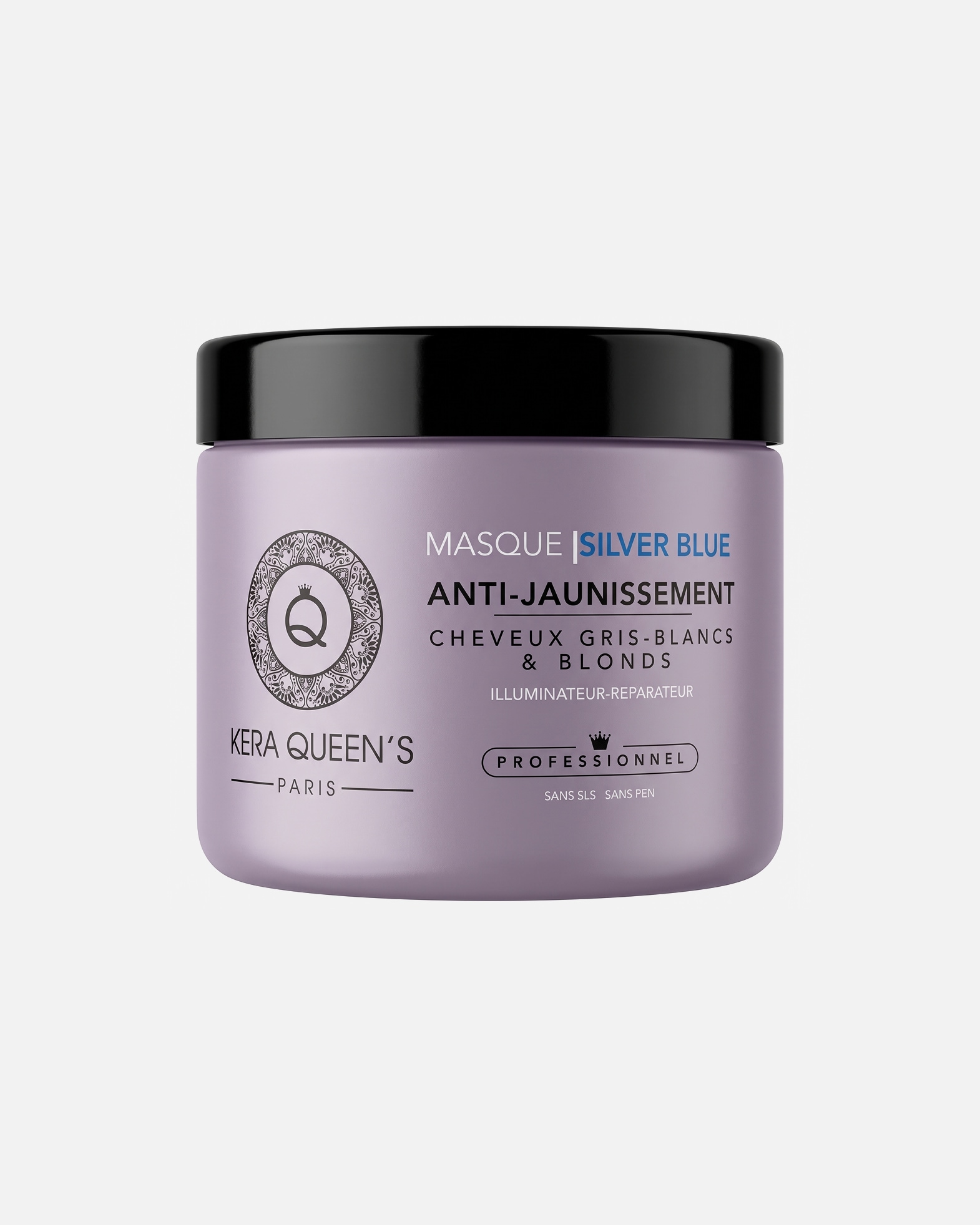 Coffret soin cheveux pour Unisexe Kera Queen's Default Brand Line Silver Blue - Anti-Jaunissement Masque - 500 ml