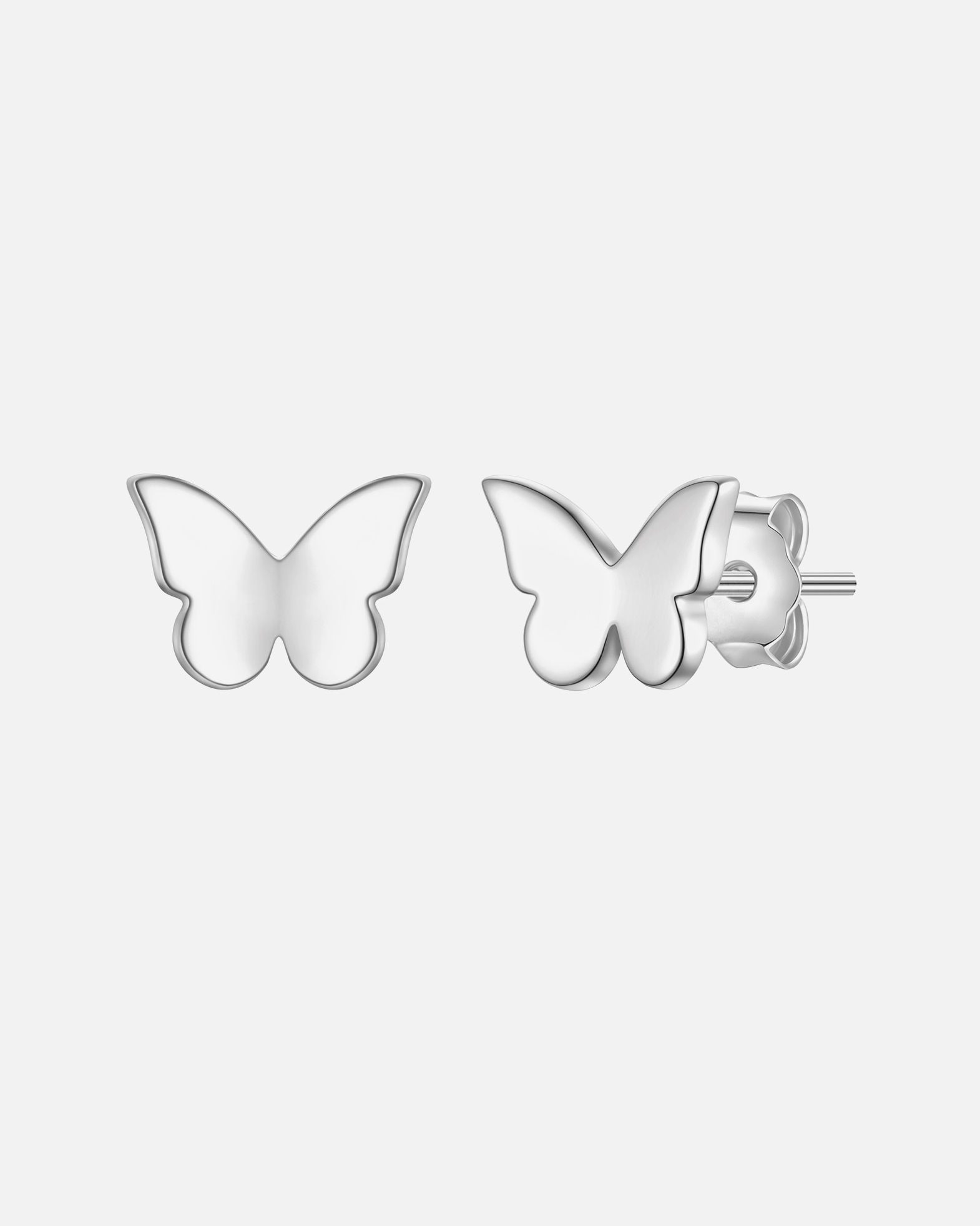 Boucles d'oreilles pour Femme Glanzstücke München Boucles d'oreilles Papillon en Argent Sterling en argent avec 5,8 mm