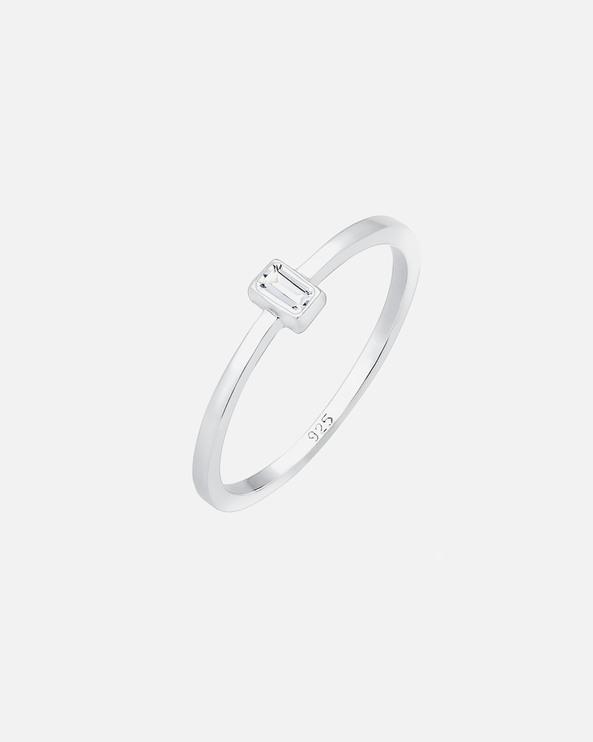 Bague pour Femme Elli PREMIUM dames avec pierre Geo Topaz Vintage en argent sterling 925 52