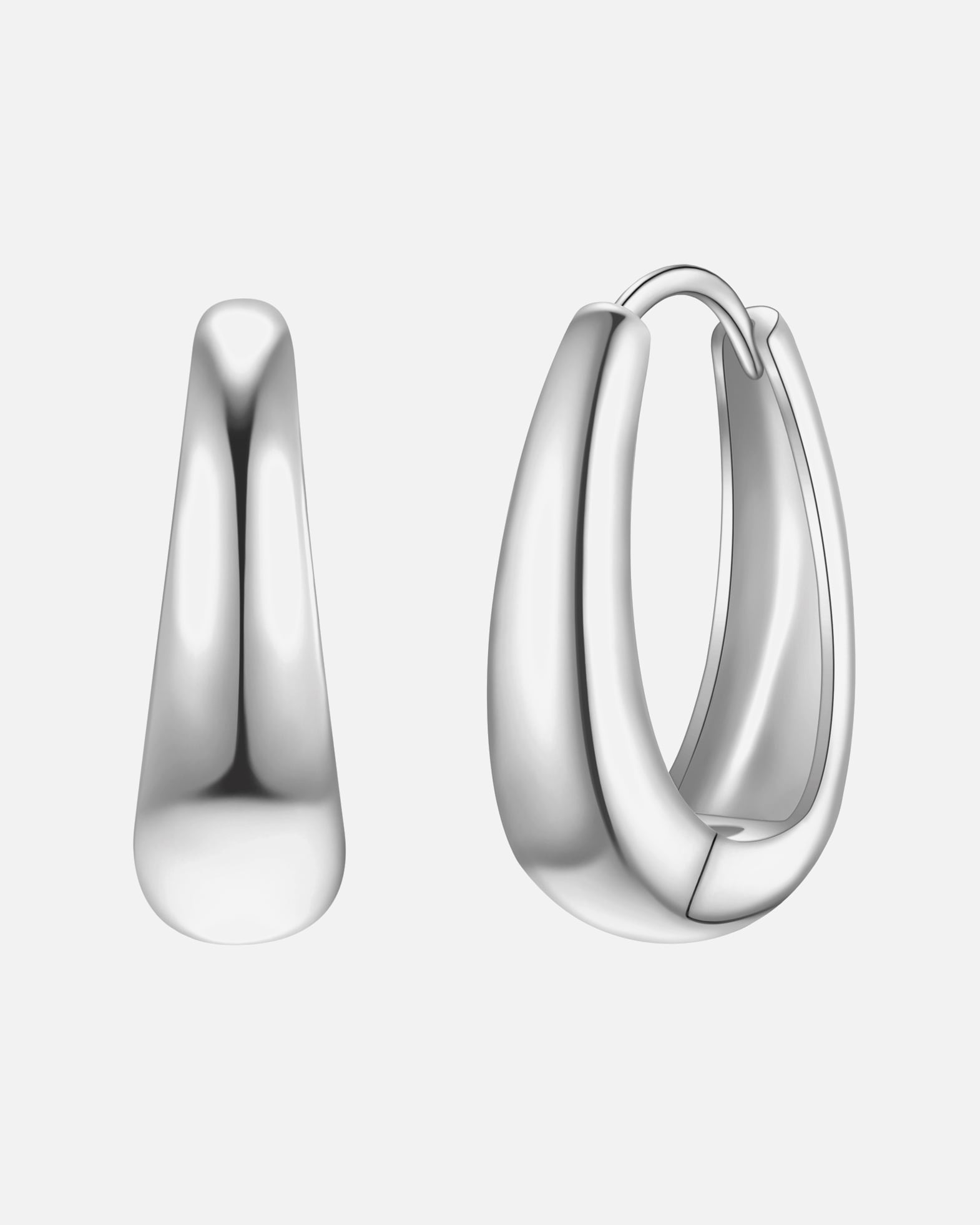 Créoles pour Femme Glanzstücke München Créoles en argent sterling en argent 22,1 mm