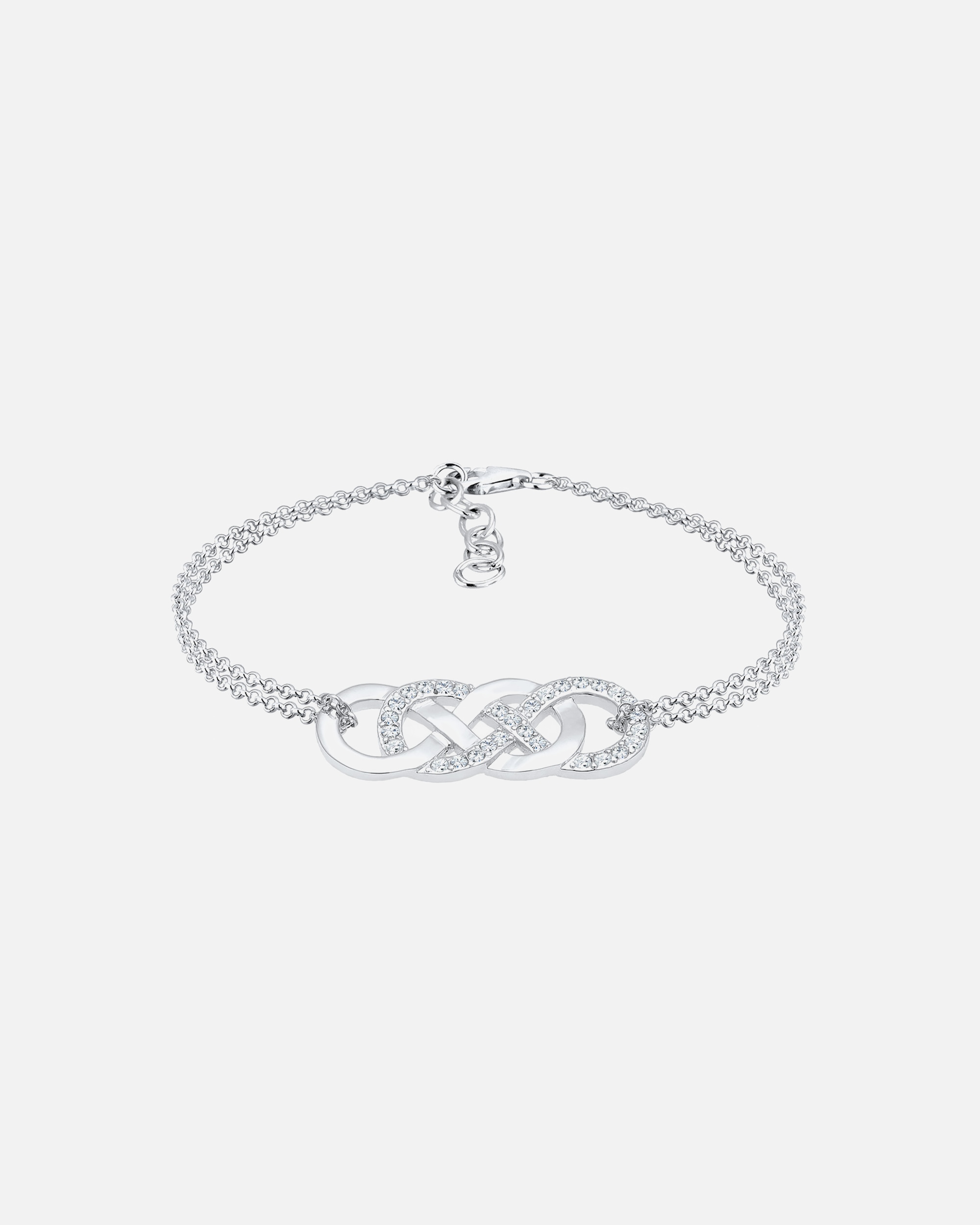 Bracelet pour Femme Elli Femmes Infinity amour avec cristaux en argent sterling 925 silberfarben