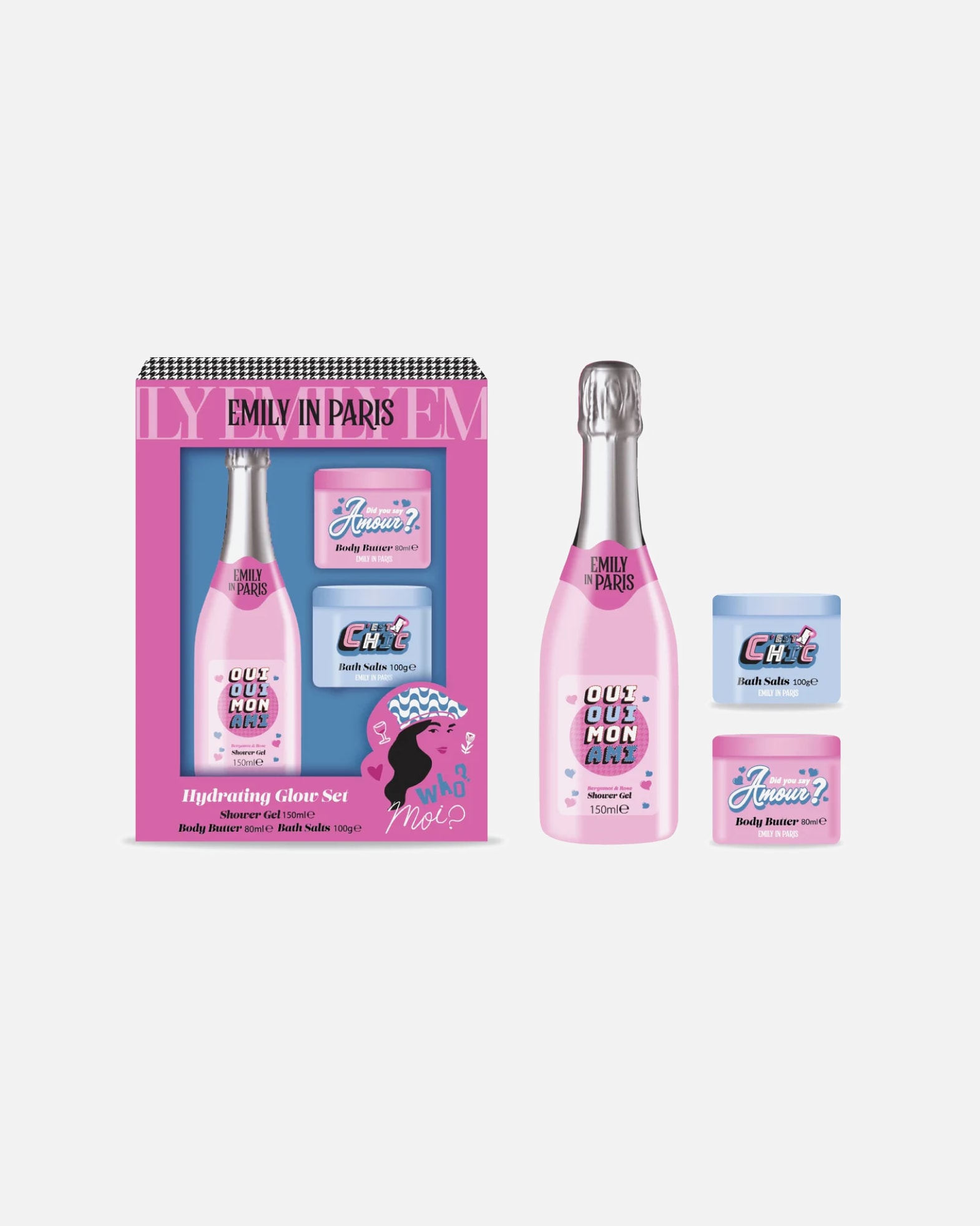 Coffret soin corps pour Unisexe 001 Skincare London Hydrating Glow Set - Shower Gel + Body Butter + Bath Salts Hydrating Glow Set