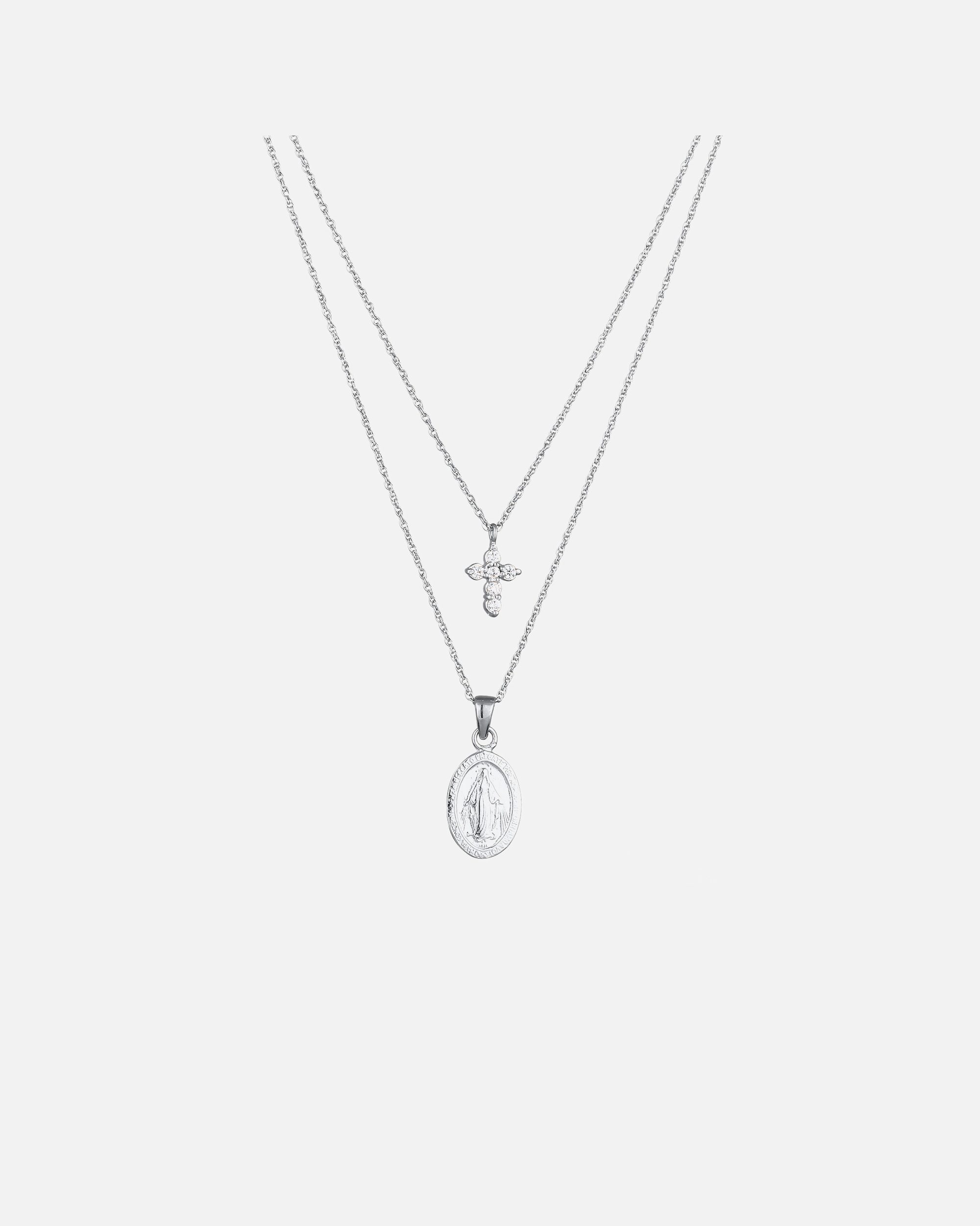 Collier pour Femme Elli Collier Croix Zirconia Blanc 925 Sterling Silver silberfarben