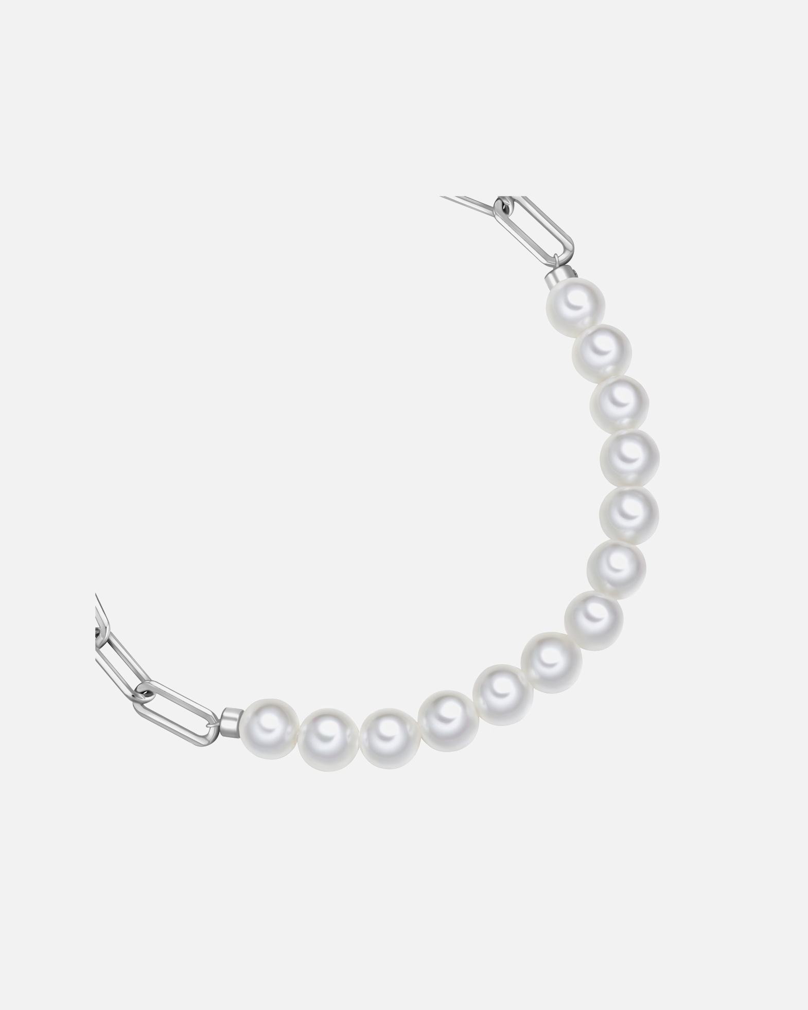 Bracelet pour Femme Rafaela Donata Bracelet en Argent Sterling en argent avec perle de coquillage Réglable 16,0 - 22,0 cm