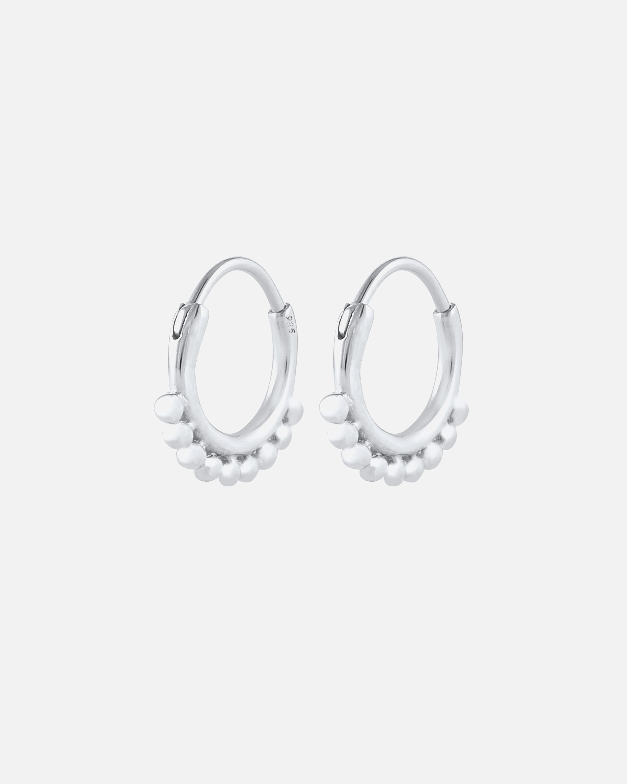 Boucles d'oreilles pour Femme Elli Femmes créoles boules blogueur tendance en argent sterling 925 silberfarben