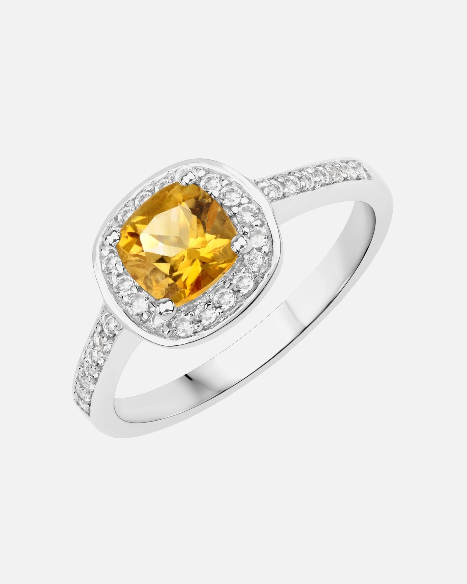 Bague pour Femme Rafaela Donata Bague Argent sterling Citrine en Argent 60