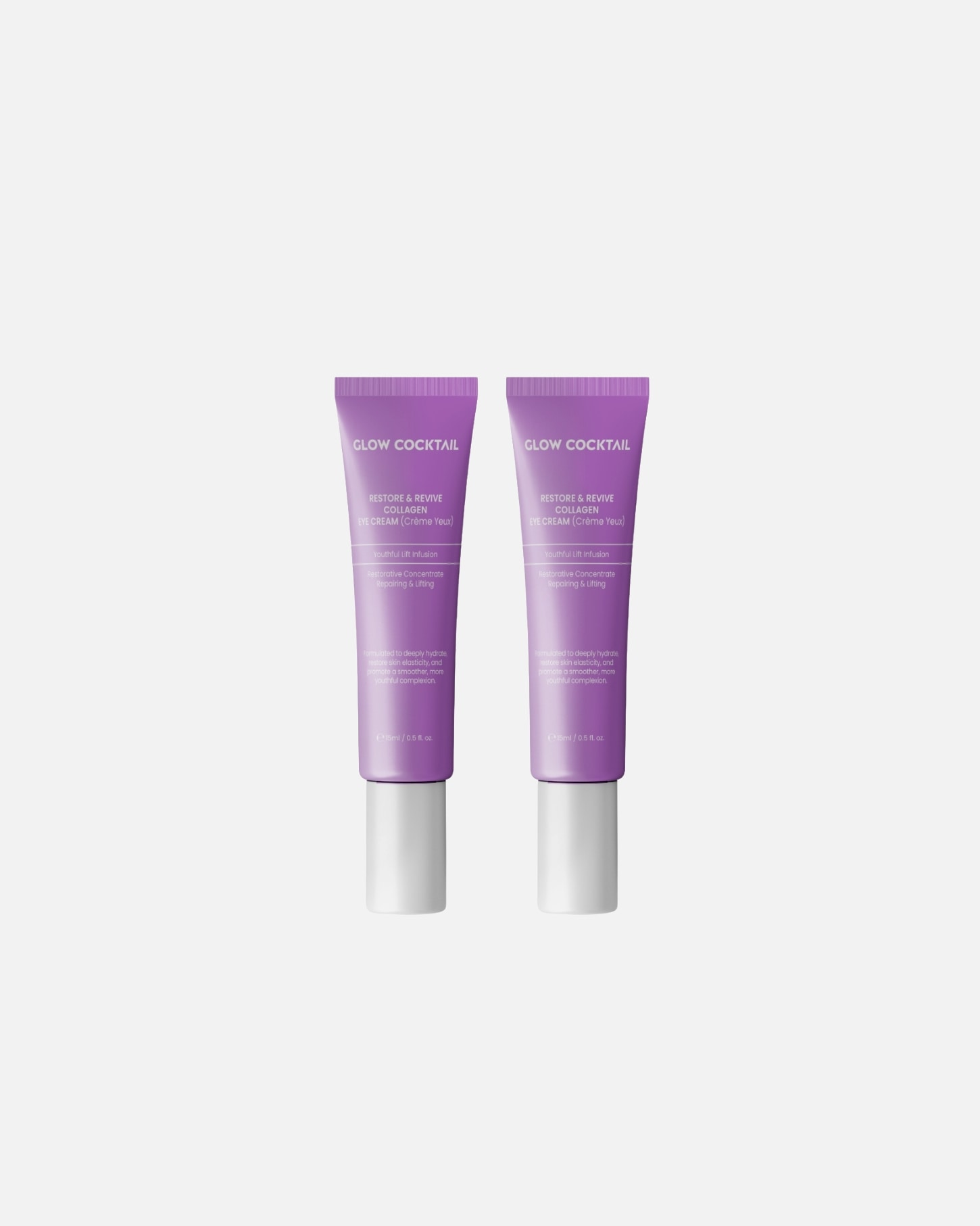 Crème contour des yeux pour Femme Glow Cocktail Duo de crèmes contour des yeux au collagène 1 pièce