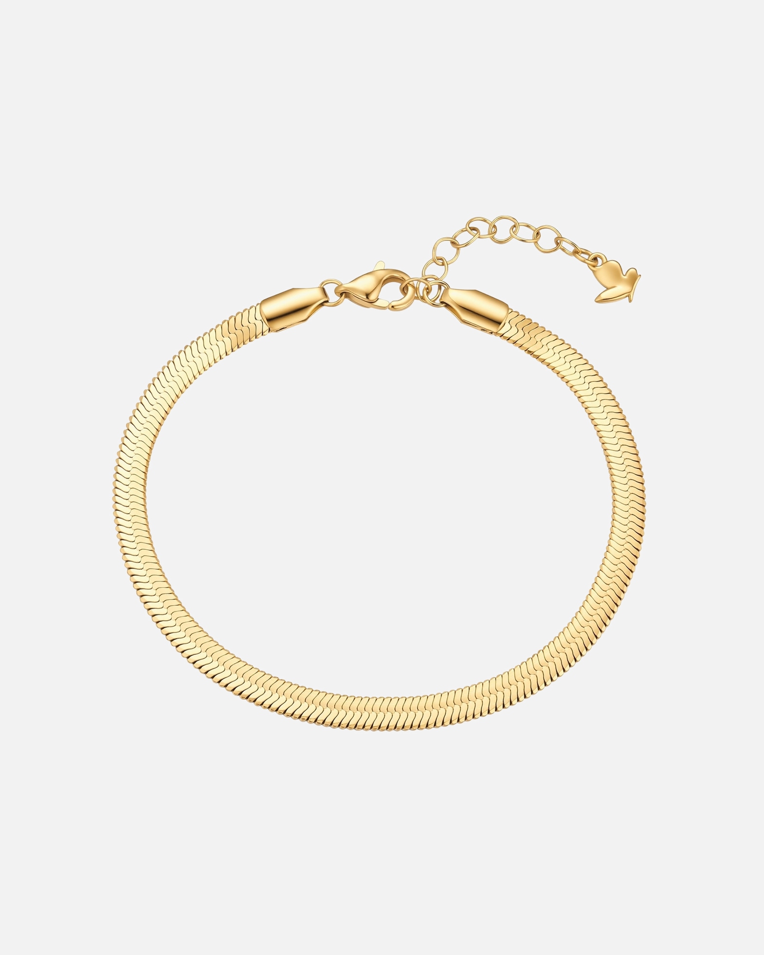 Bracelet pour Femme Glanzstücke München Bracelet en acier inoxydable en Or Jaune Longueur de base 17,0 + rallonge 3,0 cm