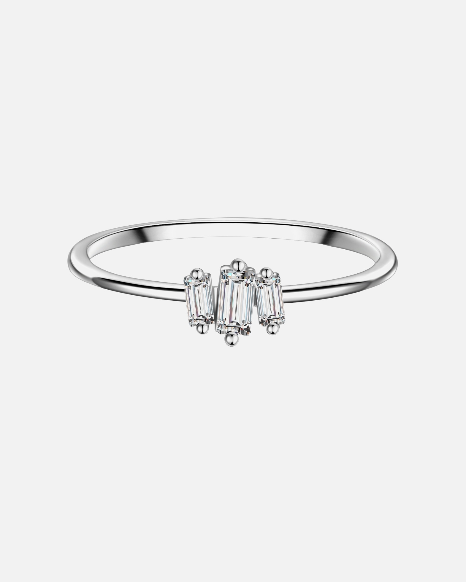 Bague pour Femme Glanzstücke München Bague en argent Argent sterling Oxyde de zirconium (CZ) en Argent 52