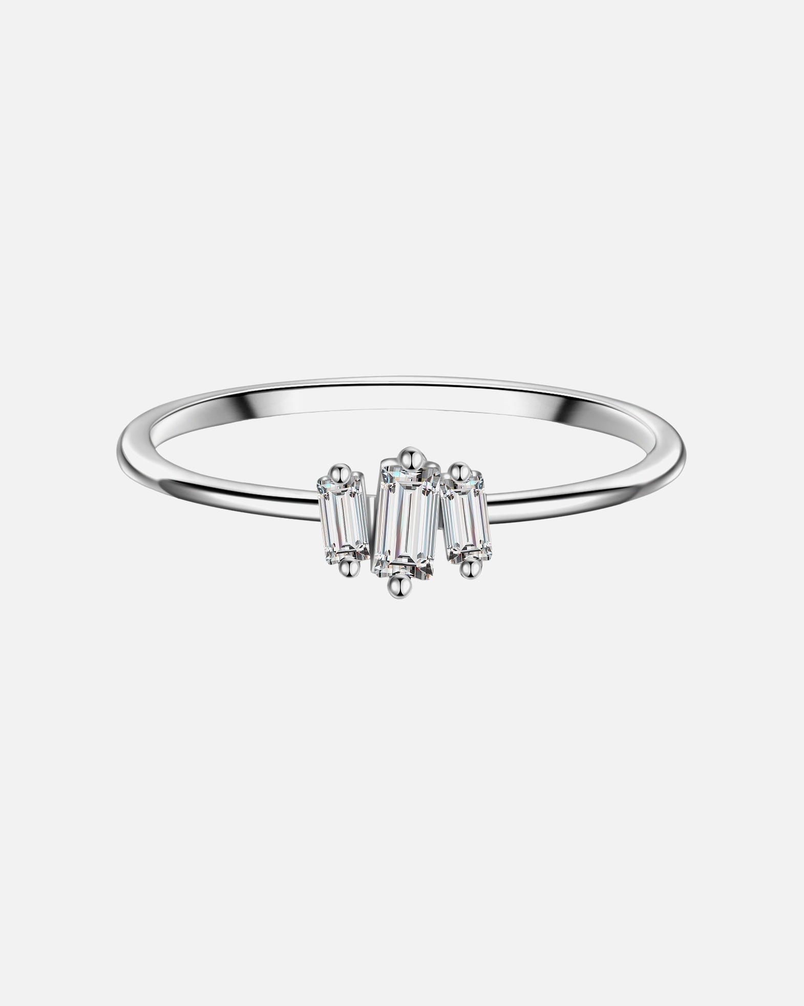 Bague pour Femme Glanzstücke München Bague en argent Argent sterling Oxyde de zirconium (CZ) en Argent 50