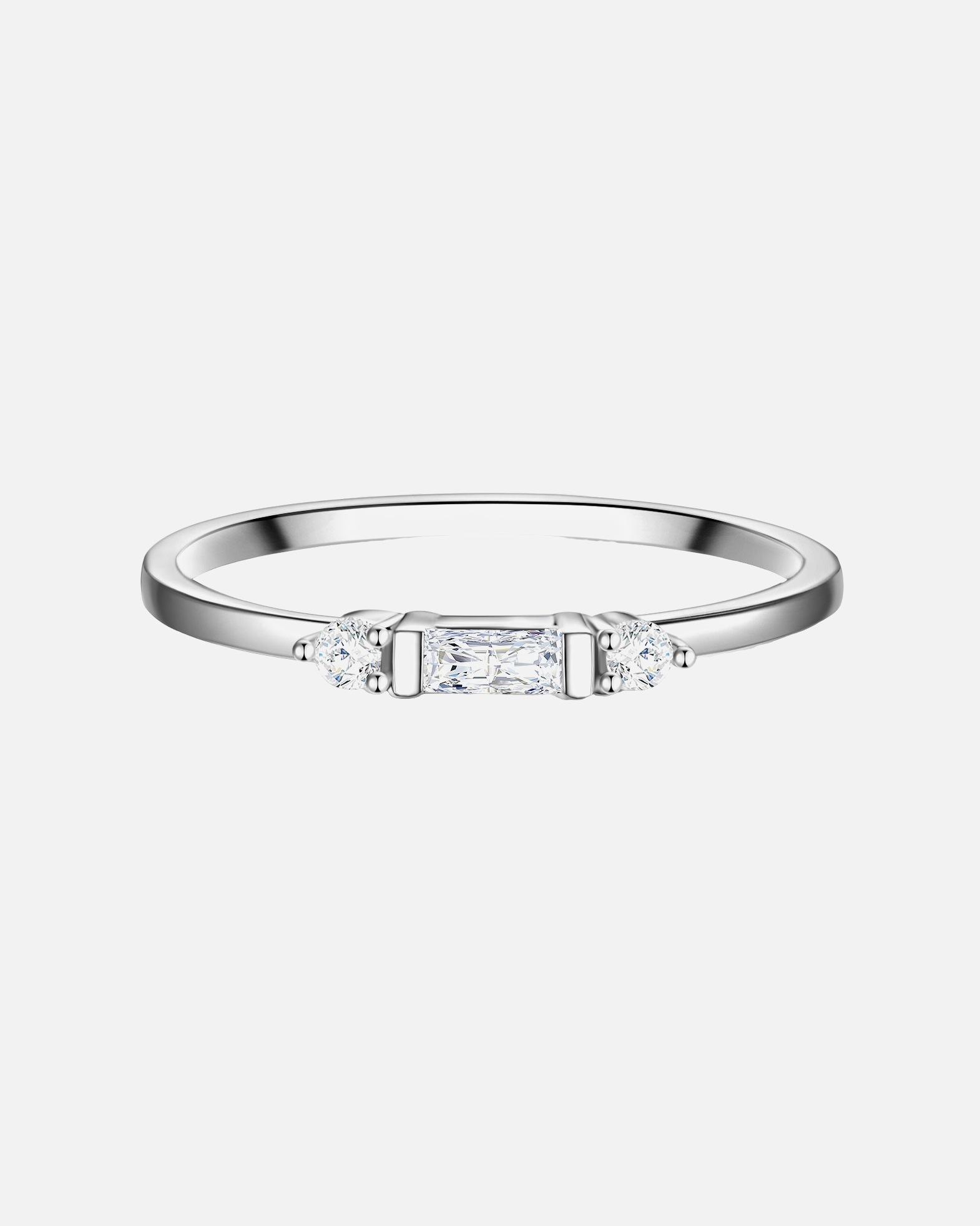 Bague pour Femme Lulu & Jane Bague en Laiton en Argent 56